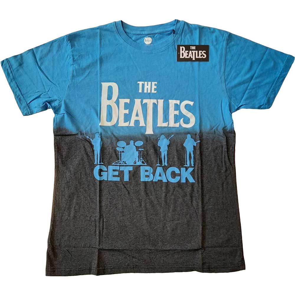Tričko The Beatles - Get Back, Unisex,Modrá,L
