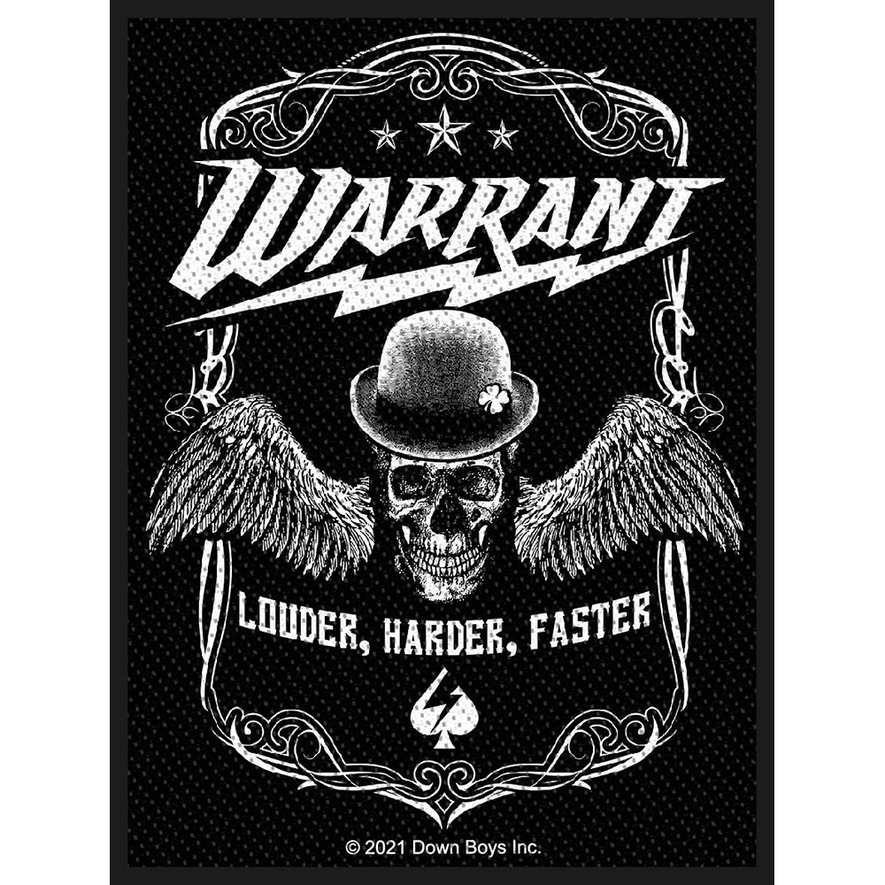 Nažehlovačka Warrant - Louder Harder Faster