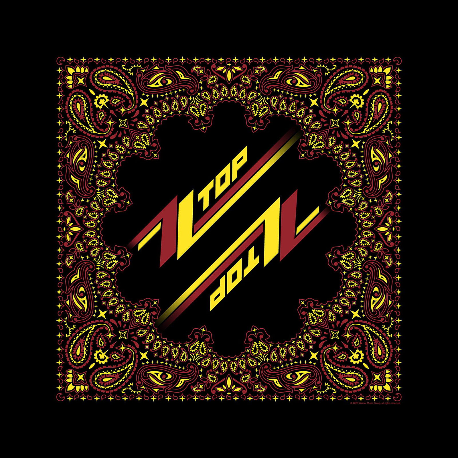Šatka ZZ Top - Logo, Unisex,Čierna,Univerzálna