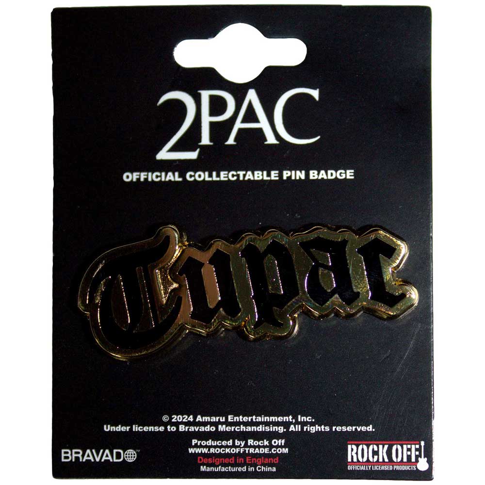 Odznak 2Pac - Logo Gold