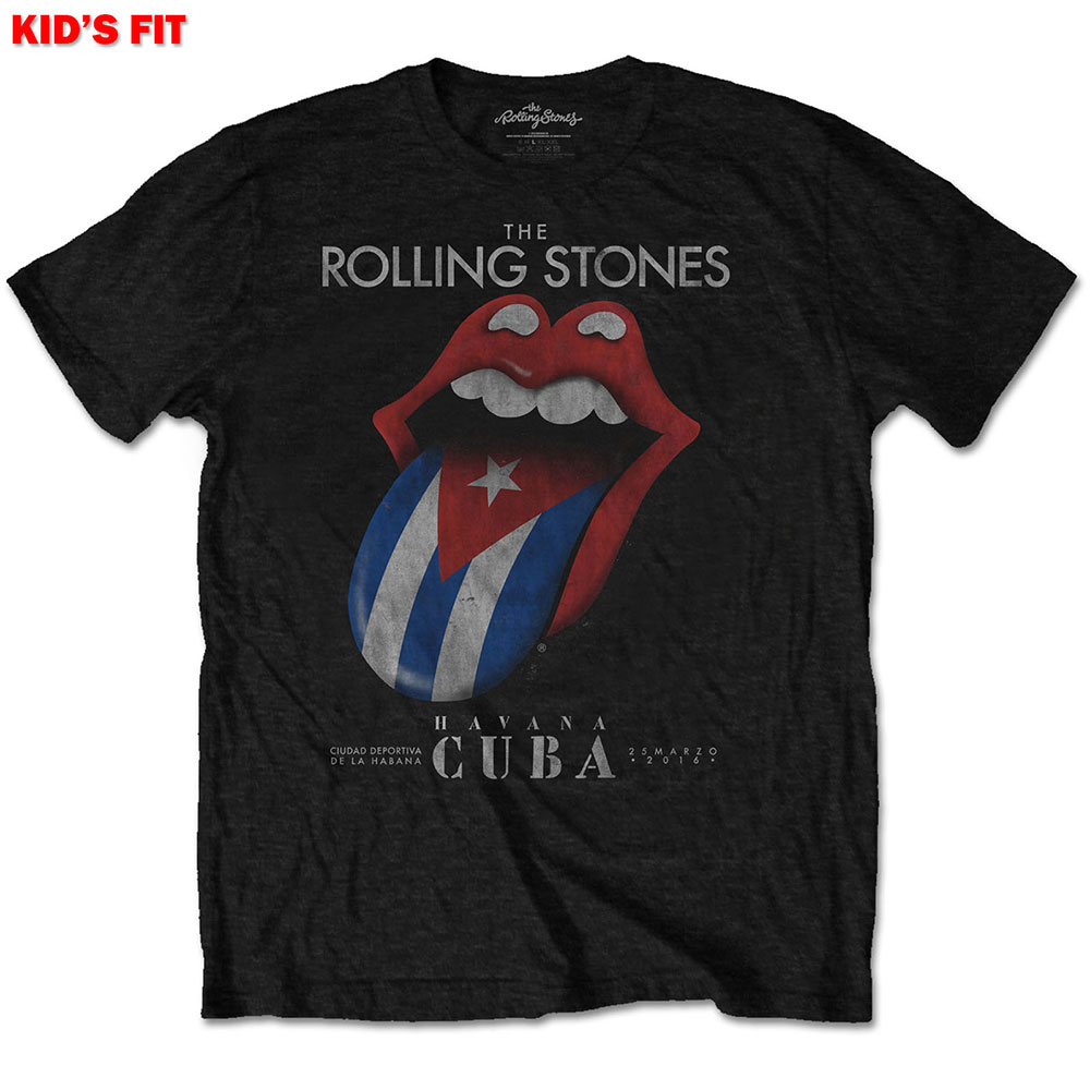 Tričko The Rolling Stones - Havana Cuba, Dieťa,Čierna,7 – 8 rokov