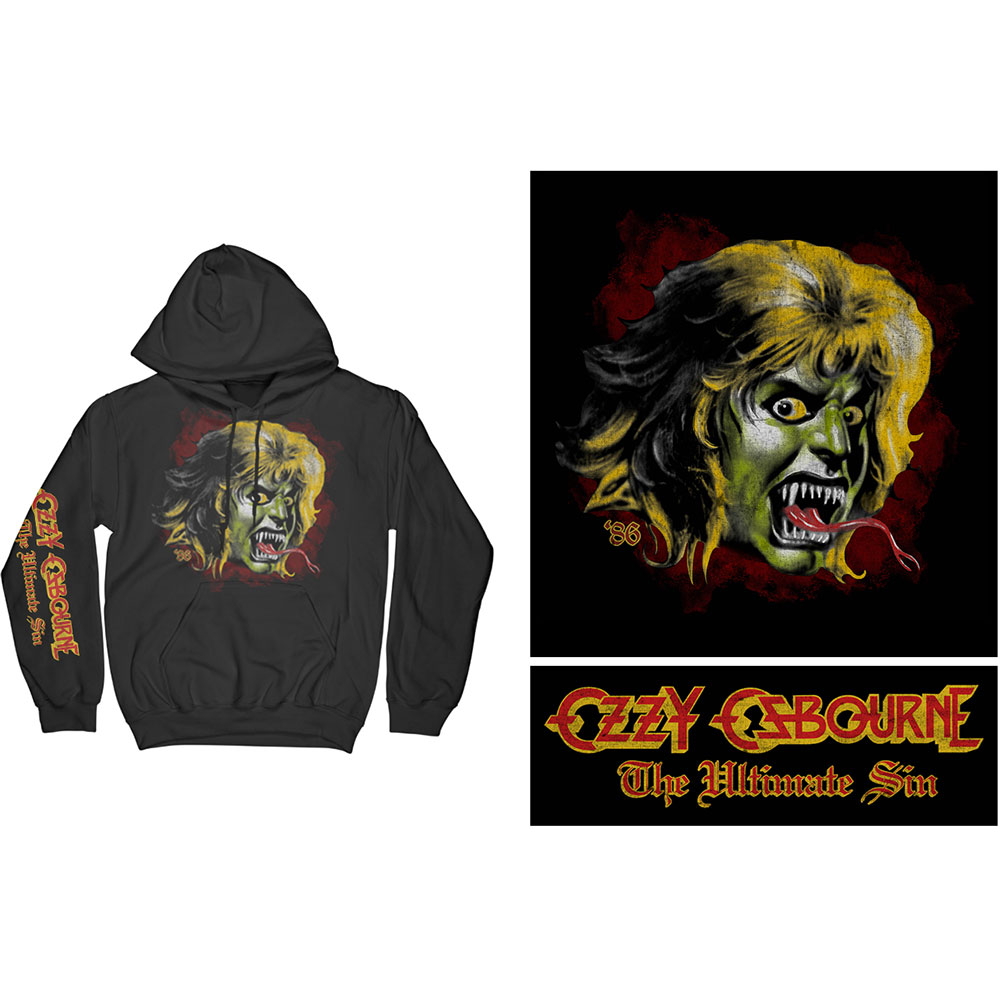 Mikina Ozzy Osbourne - Ozzy Demon, Unisex,Čierna,XL