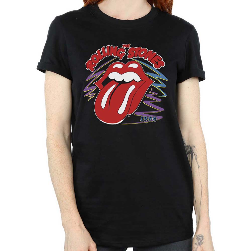Tričko The Rolling Stones - 1994 Tongue, Žena,Čierna,XL