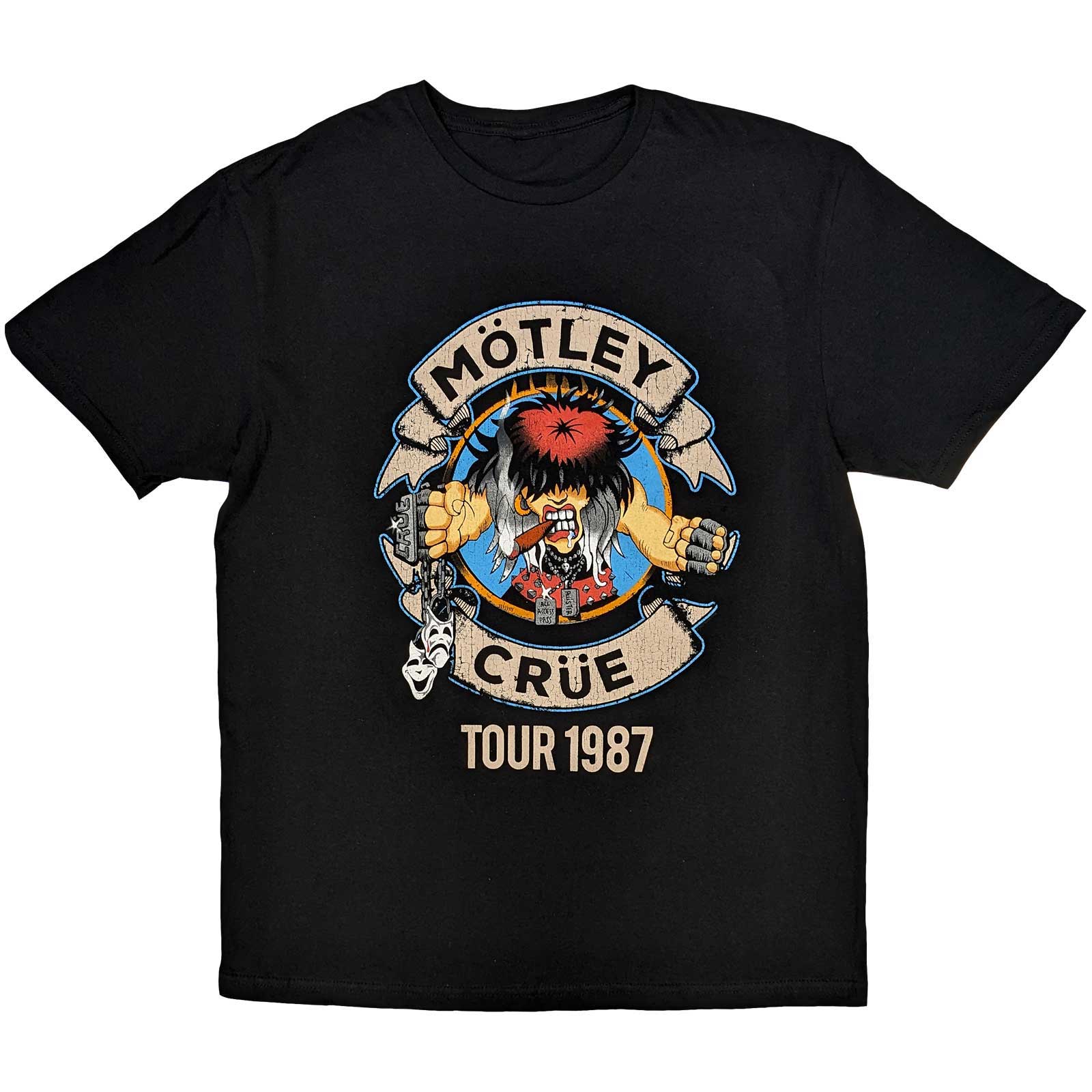 Tričko Motley Crue - Girls Girls Girls Tour '87, Unisex,Čierna,XXL