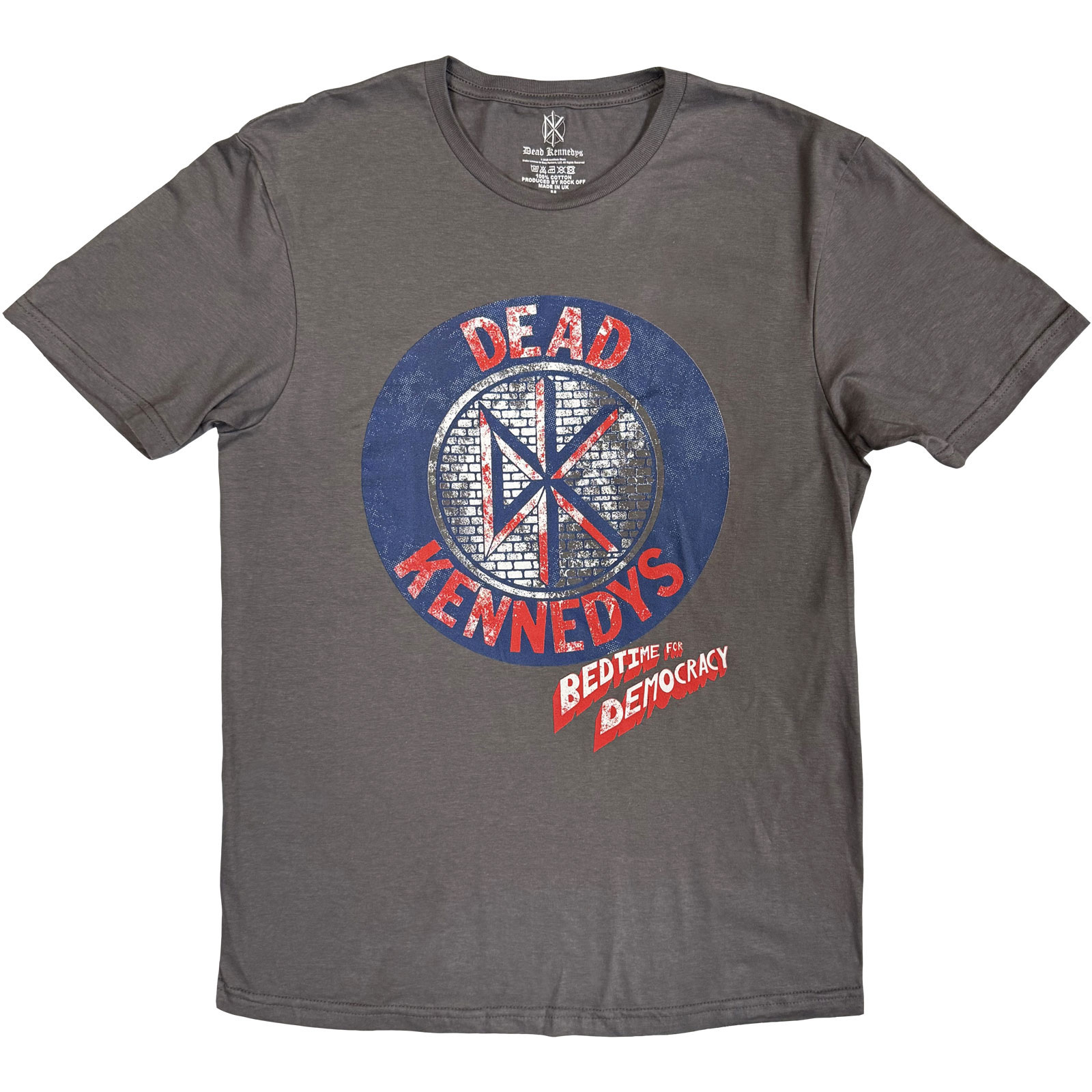 Tričko Dead Kennedys - Bedtime For Democracy, Unisex,Šedá,XXL