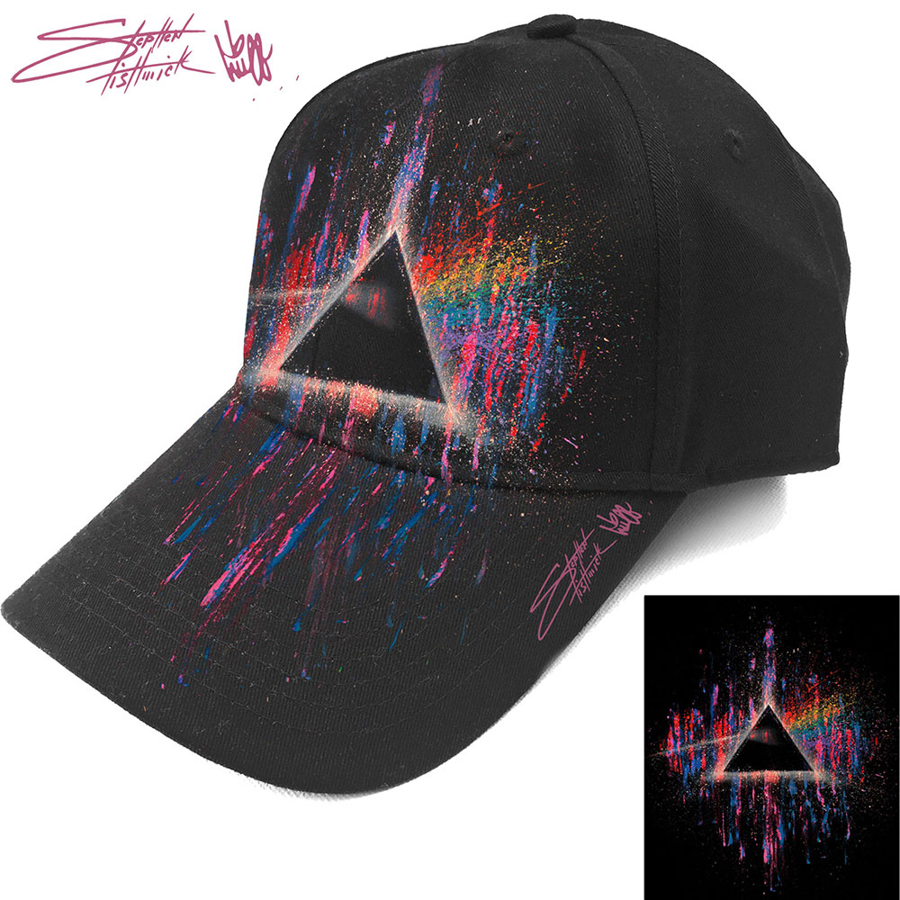 Šiltovka Pink Floyd - DSOTM Pink Splatter, Unisex,Čierna,Univerzálna