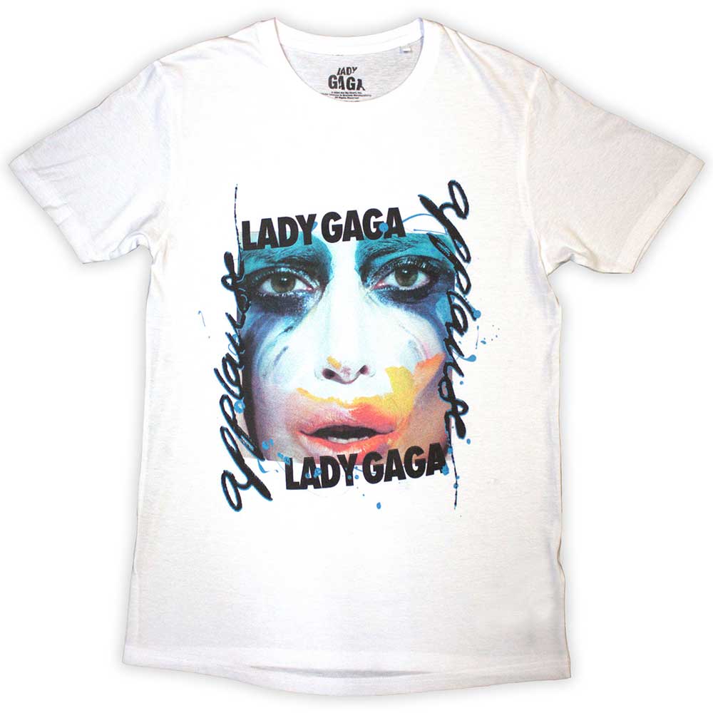 Tričko Lady Gaga - Artpop Facepaint, Unisex,Biela,XXL