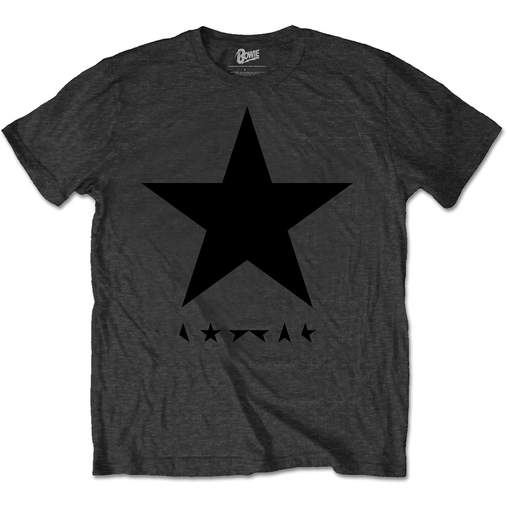 Tričko David Bowie - Blackstar (on Grey), Unisex,Šedá,XXL