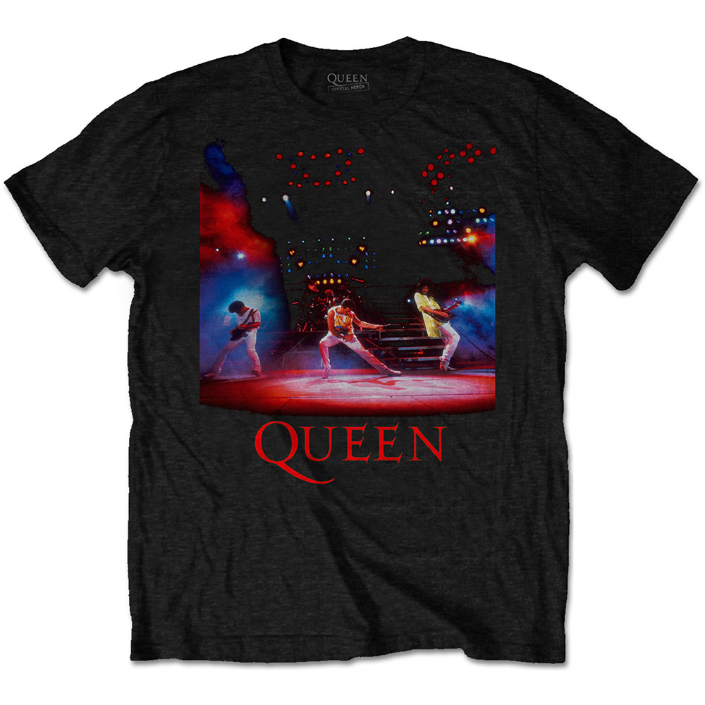 Tričko Queen - Live Shot Spotlight, Unisex,Čierna,XXL