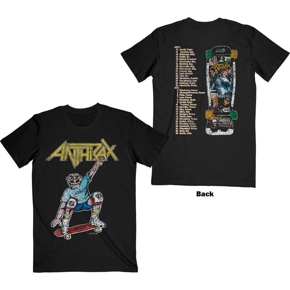 Tričko Anthrax - Spreading Skater Notman Vintage, Unisex,Čierna,XXL