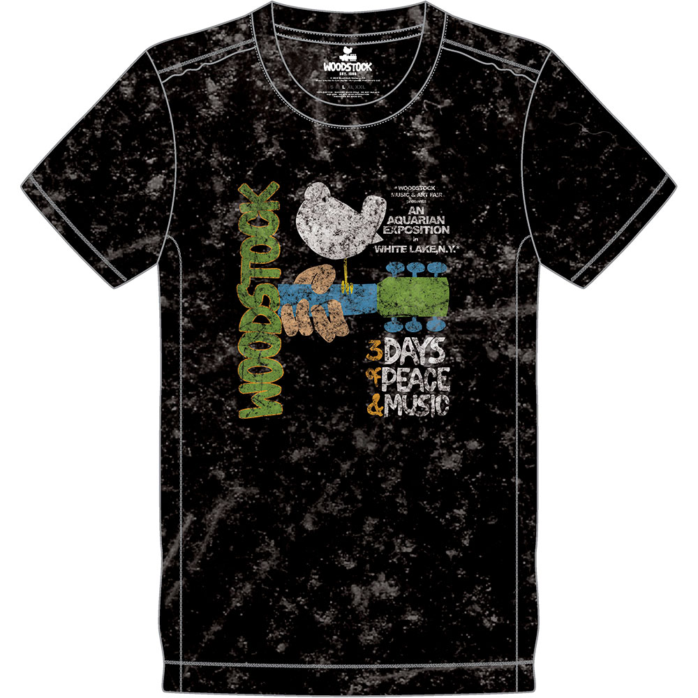 Tričko Woodstock - Poster, Unisex,Čierna,XXL