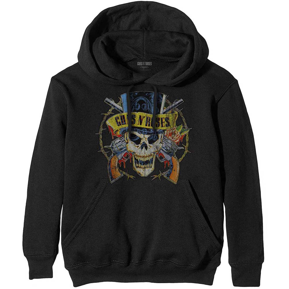 Mikina Guns N’ Roses - Top Hat, Unisex,Čierna,XXL