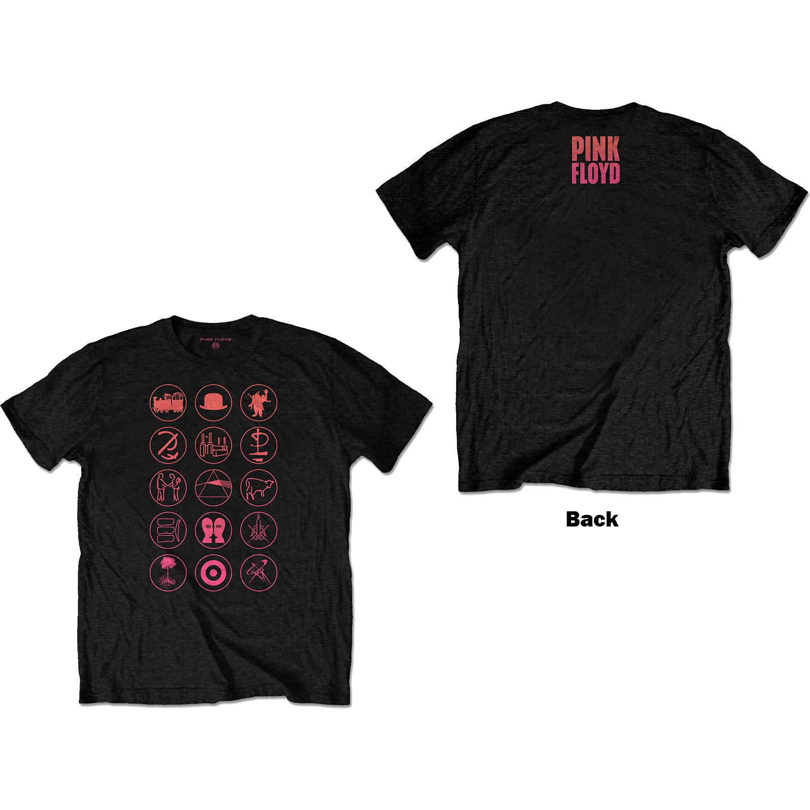 Tričko Pink Floyd - Symbols, Unisex,Čierna,XXL