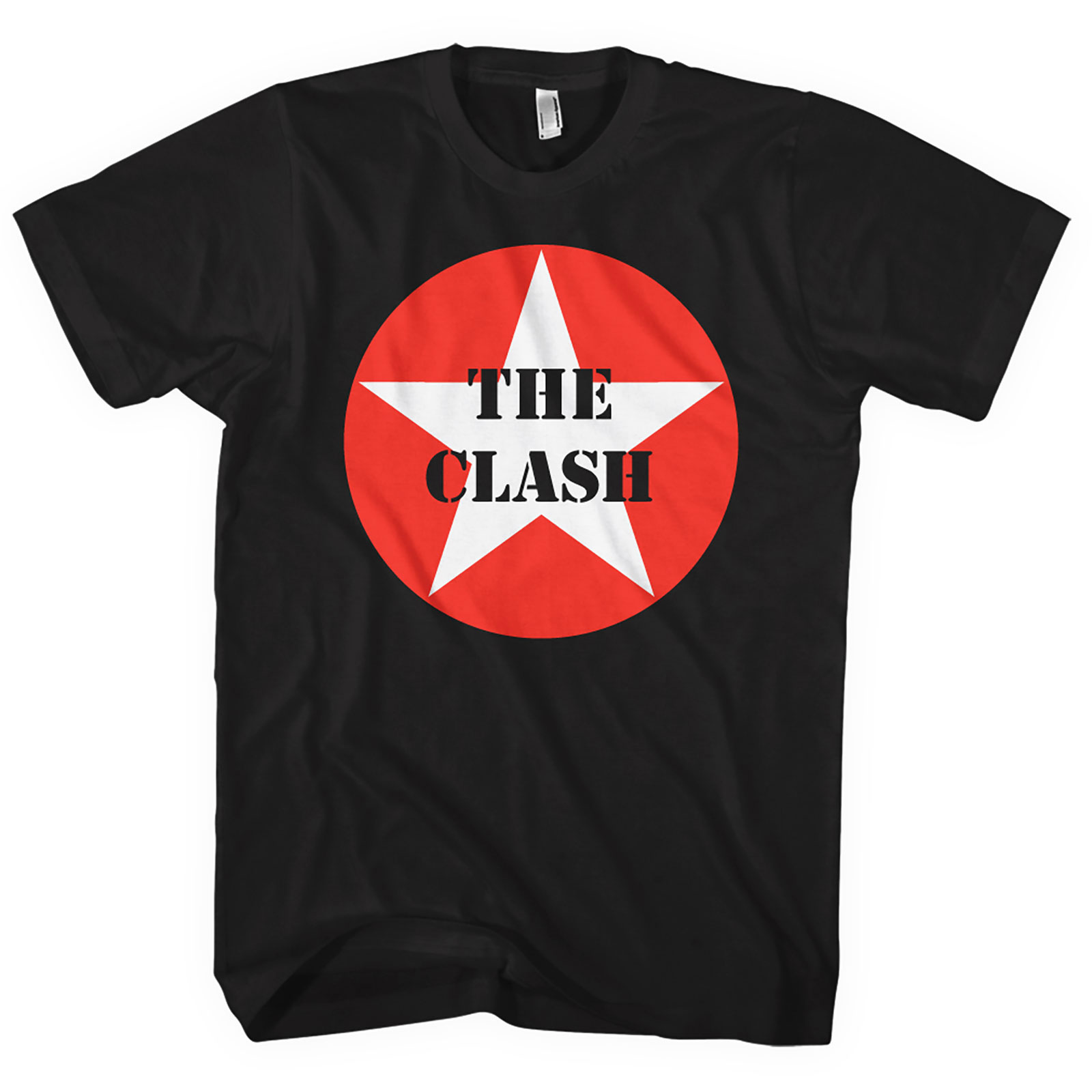 Tričko The Clash - Star Badge, Unisex,Čierna,XXL
