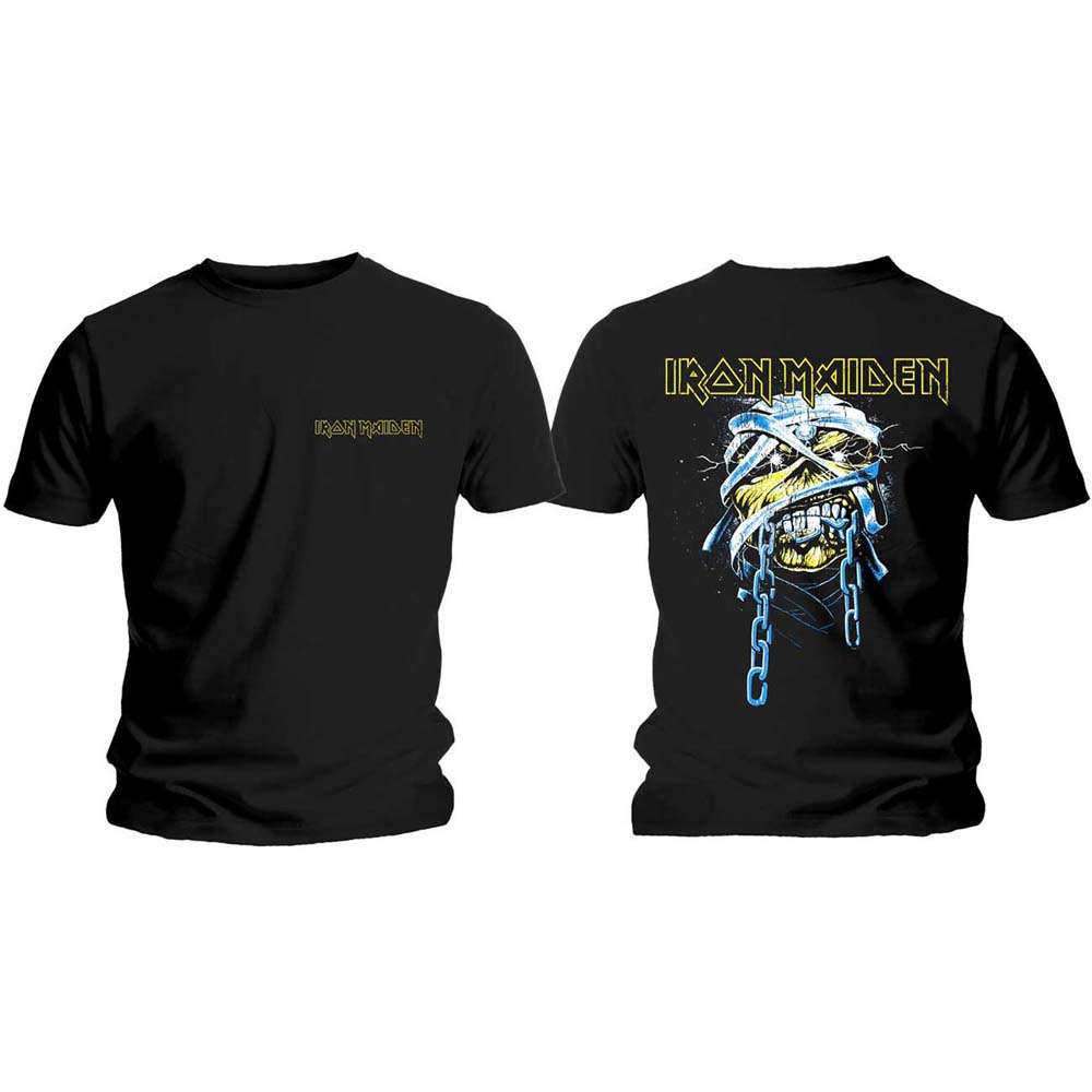 Tričko Iron Maiden - Powerslave Head & Logo, Unisex,Čierna,XXL