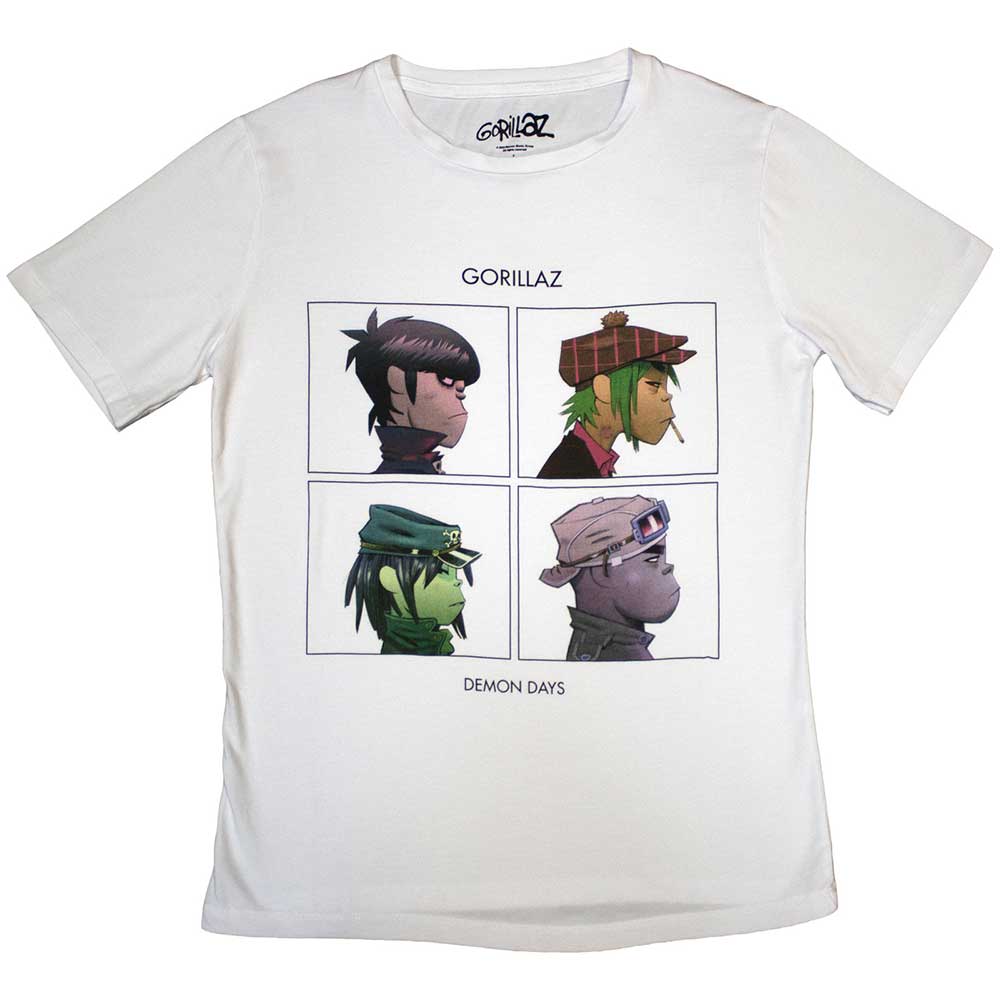 Tričko Gorillaz - Demon Days, Žena,Biela,XXL
