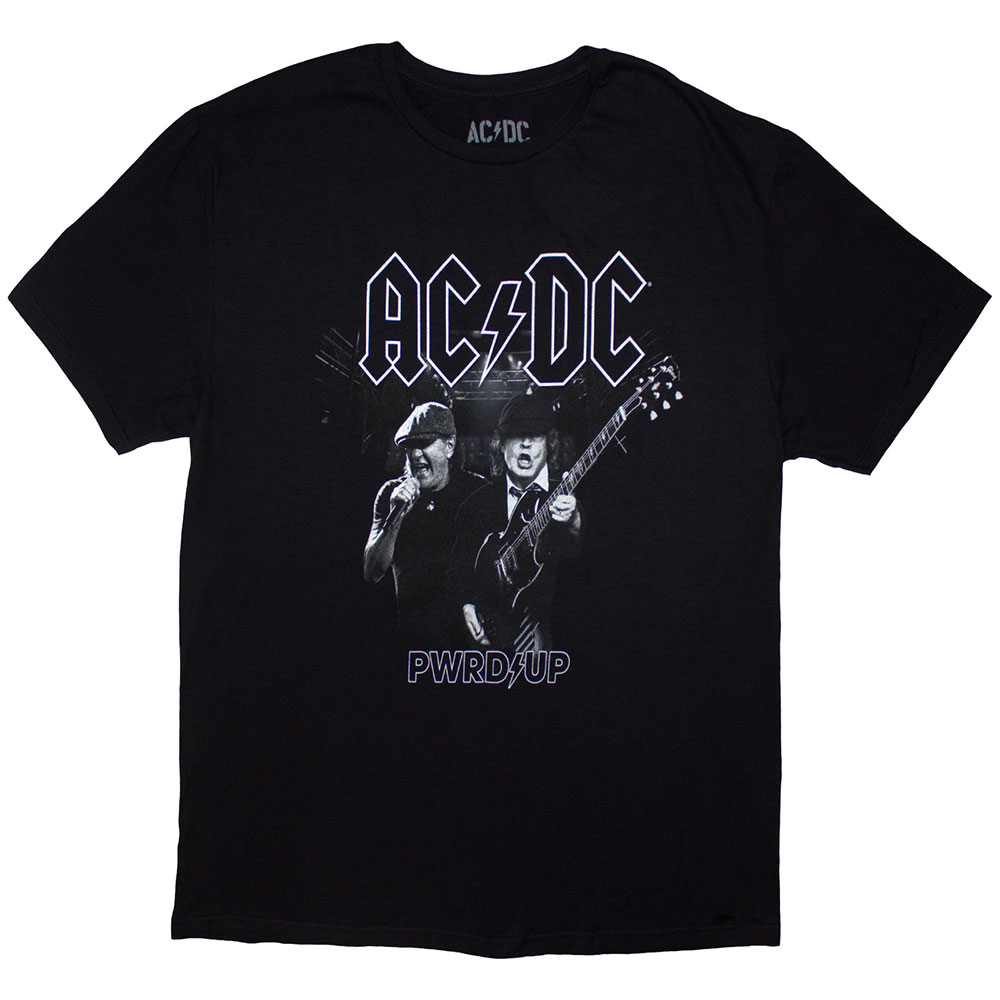 Tričko AC/DC - PWRD-UP B&W Photo, Unisex,Čierna,XL