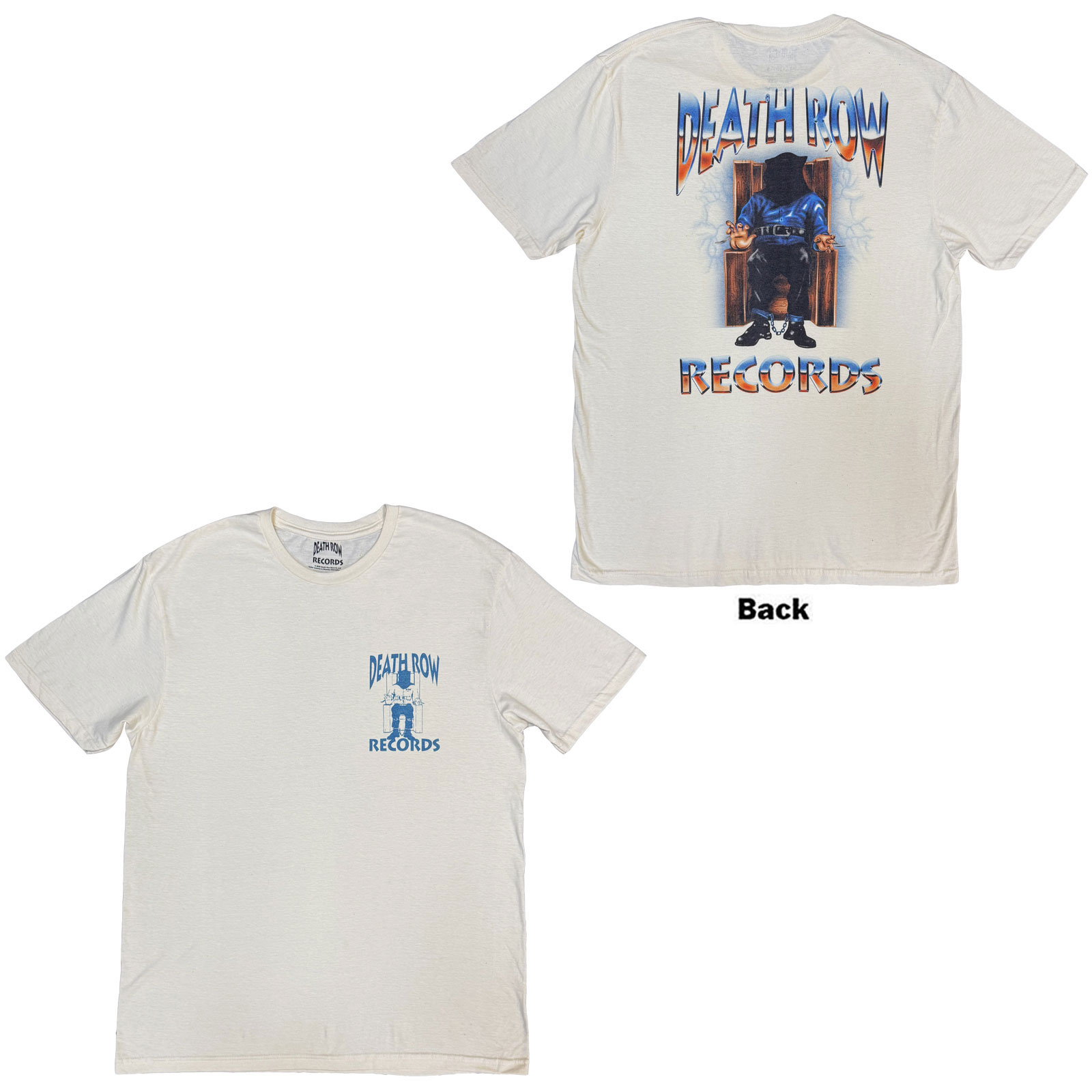 Tričko Death Row records - Execution Full Colour F&B, Unisex,Natural,XXL