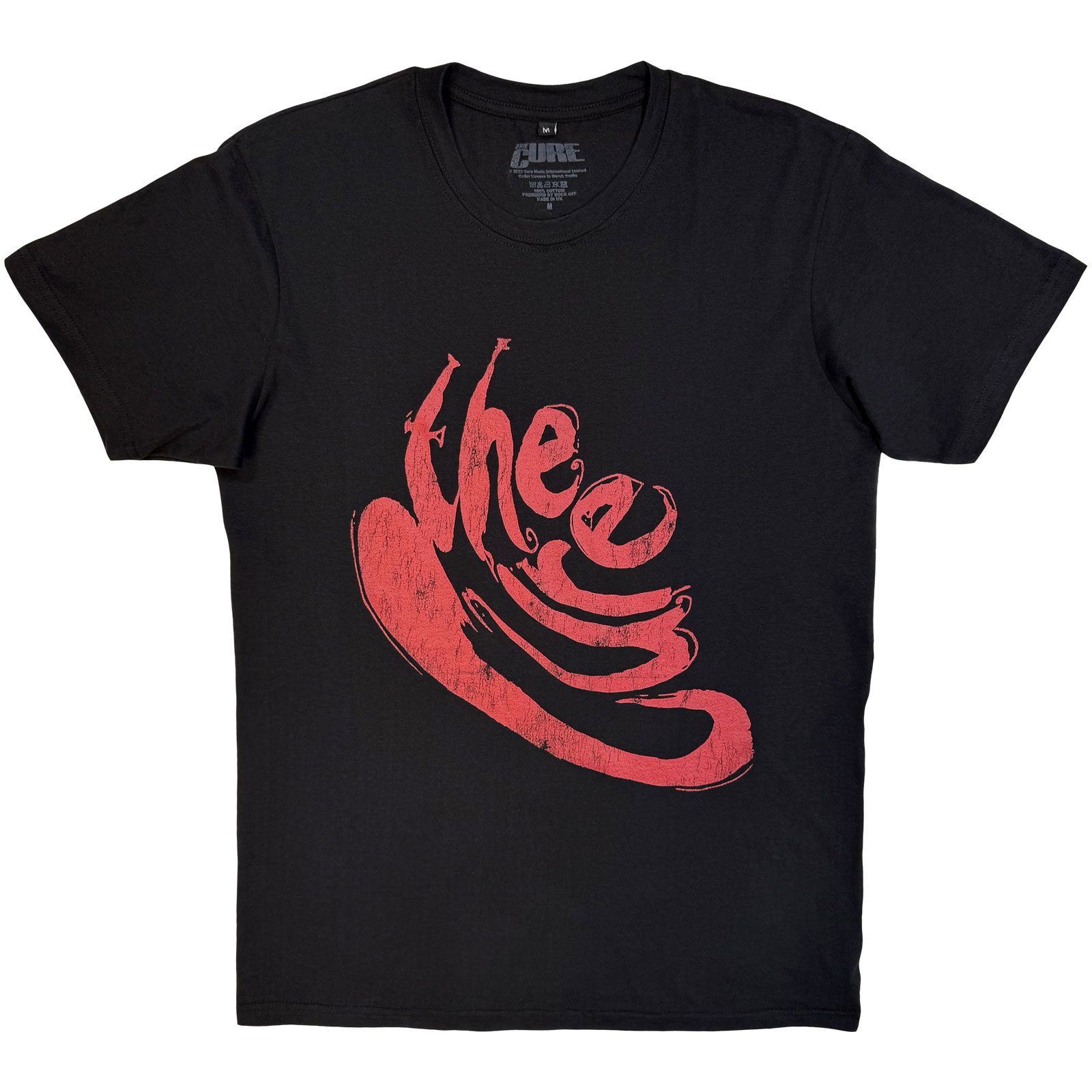 Tričko The Cure - Swirl Logo, Unisex,Čierna,XXL