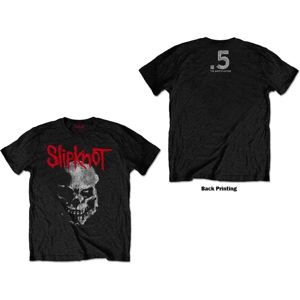 Tričko Slipknot - Gray Chapter Skull, Unisex,Čierna,XXL