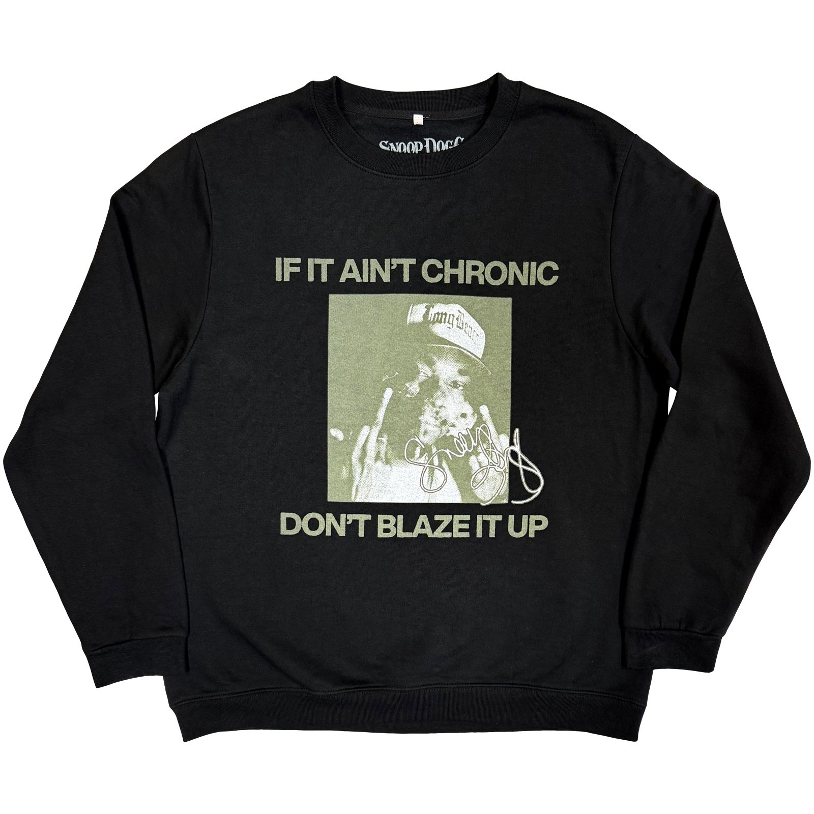 Crewneck Snoop Dogg - Chronic Signature, Unisex,Čierna,XXL