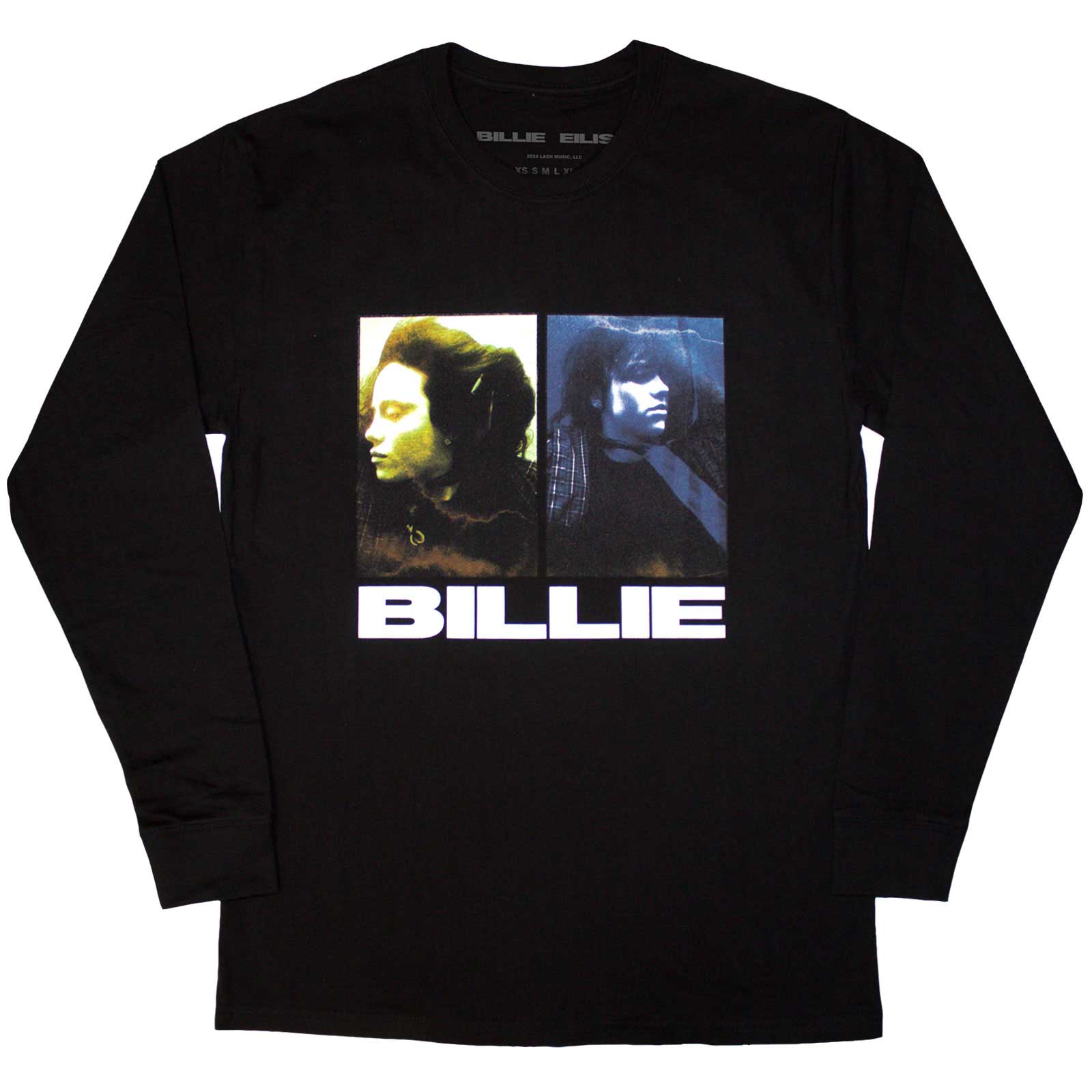 Tričko s dlhým rukávom Billie Eilish - Underwater, Unisex,Čierna,XXL