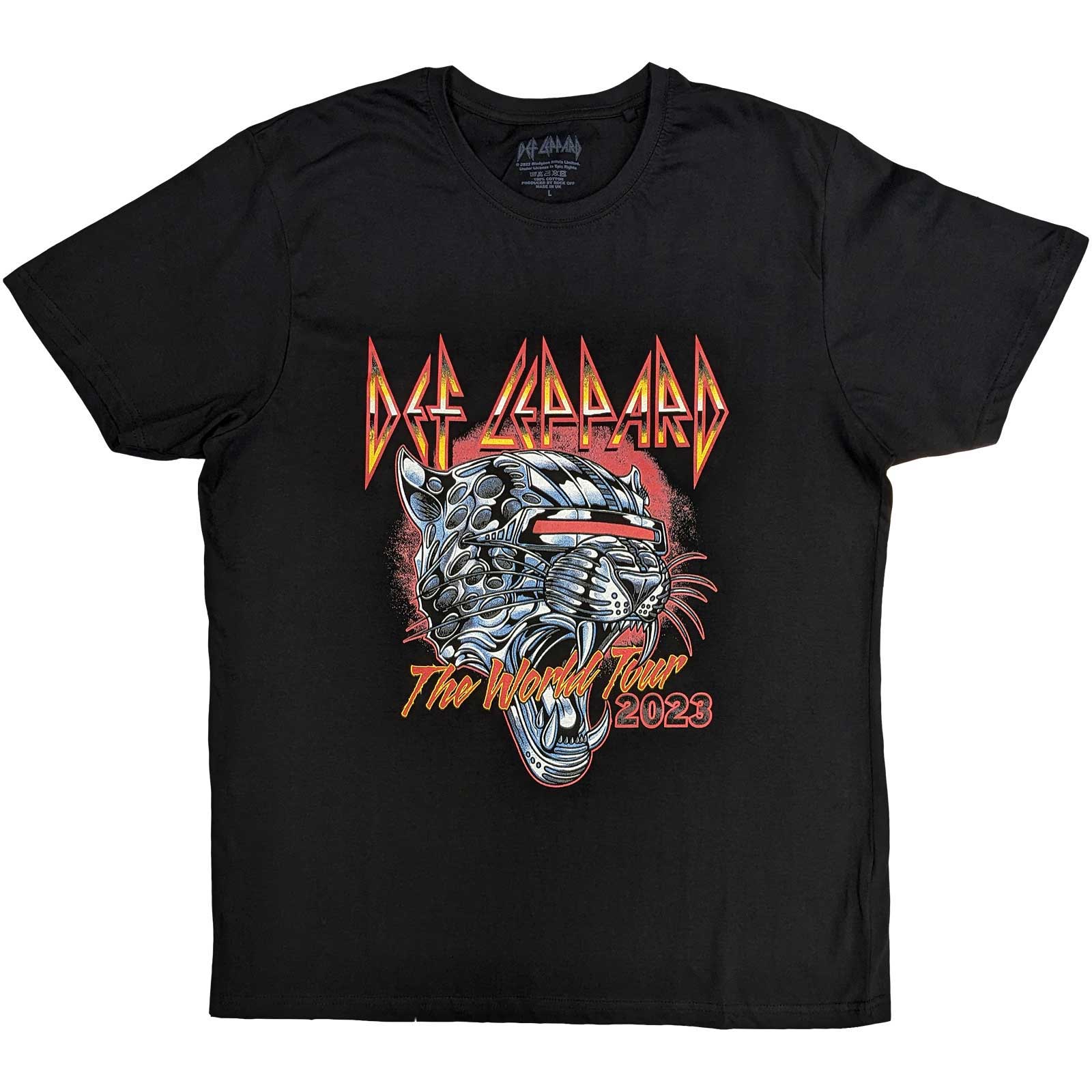 Tričko Def Leppard - Tour 2023, Unisex,Čierna,XXL