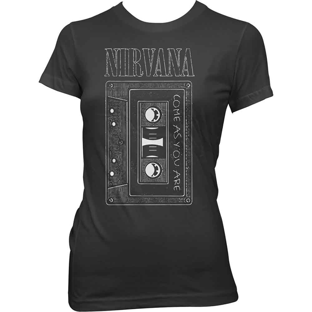 Tričko Nirvana - As You Are Tape, Žena,Čierna,XXL