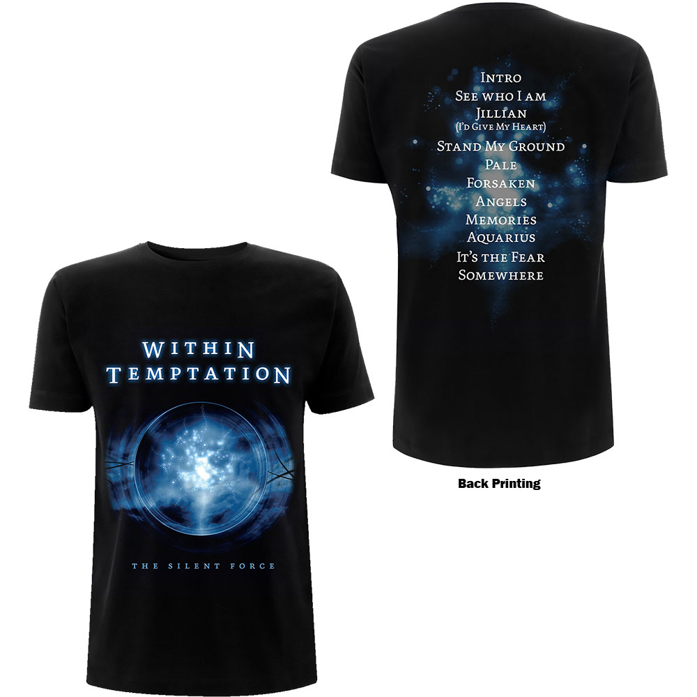 Tričko Within Temptation - Silent Force Tracks, Unisex,Čierna,XXL