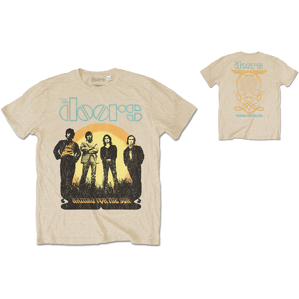 Tričko The Doors - 1968 Tour, Unisex,Natural,XXL