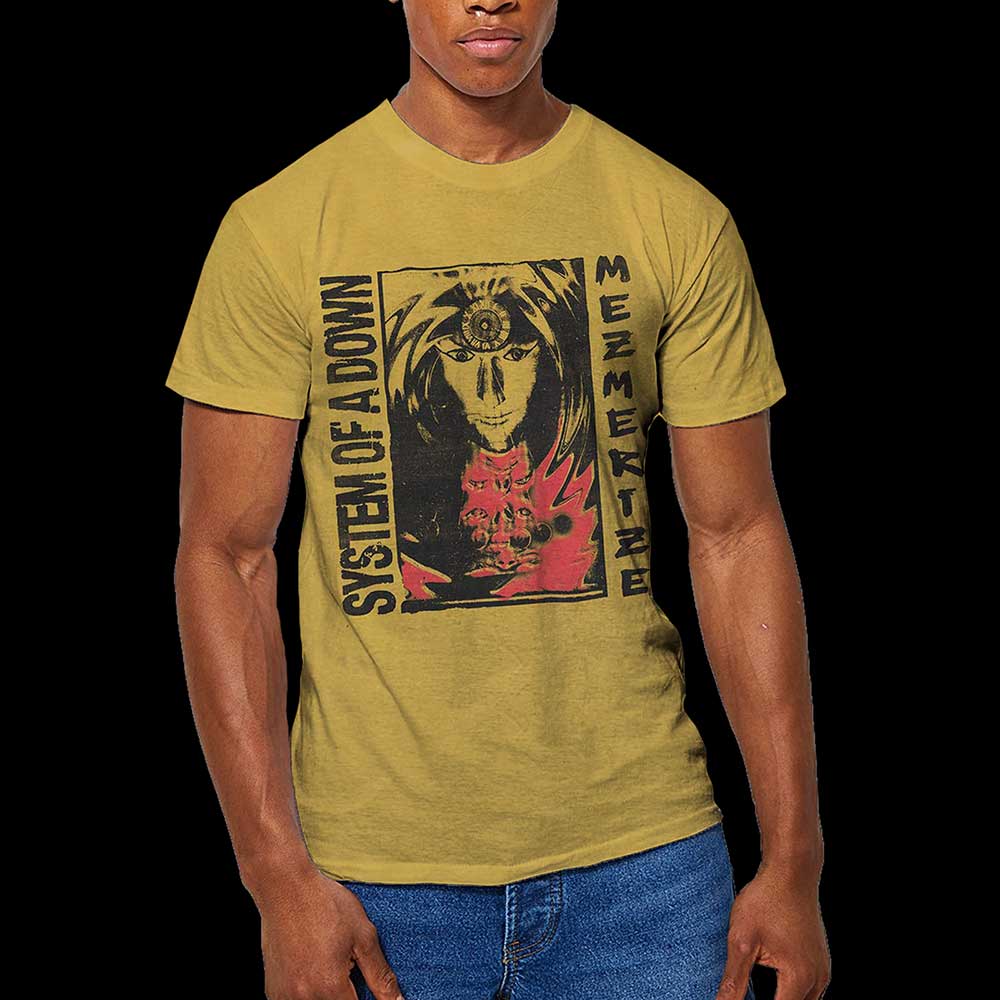 Tričko System of a Down - Reflections, Unisex,Žltá,XXL