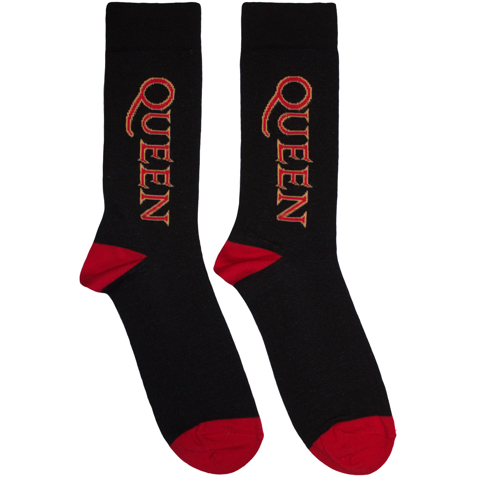 Ponožky Queen - Red Logo Vertical, Unisex,Čierna,UK 7 - 11