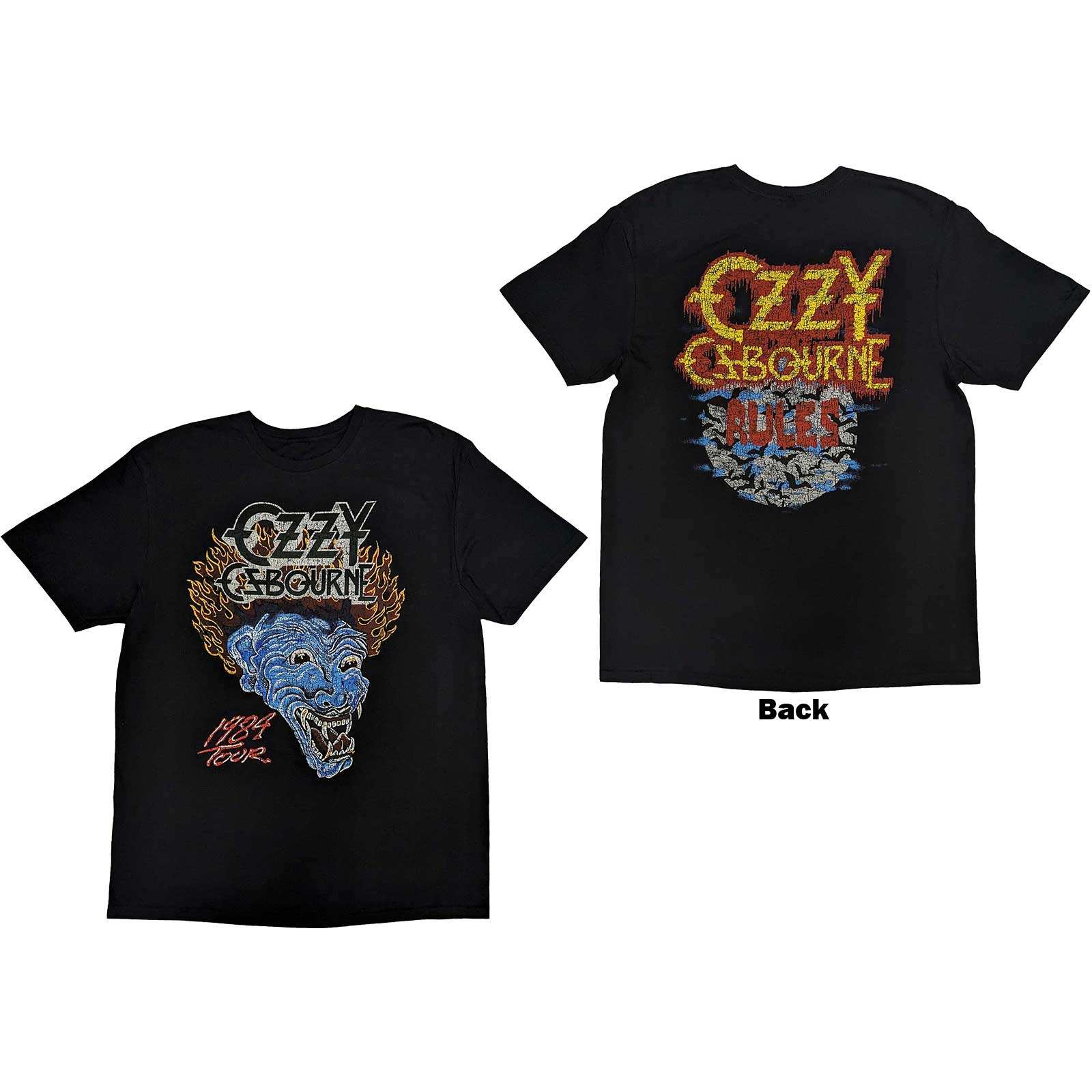 Tričko Ozzy Osbourne - Bark At The Moon Tour '84, Unisex,Čierna,XXL