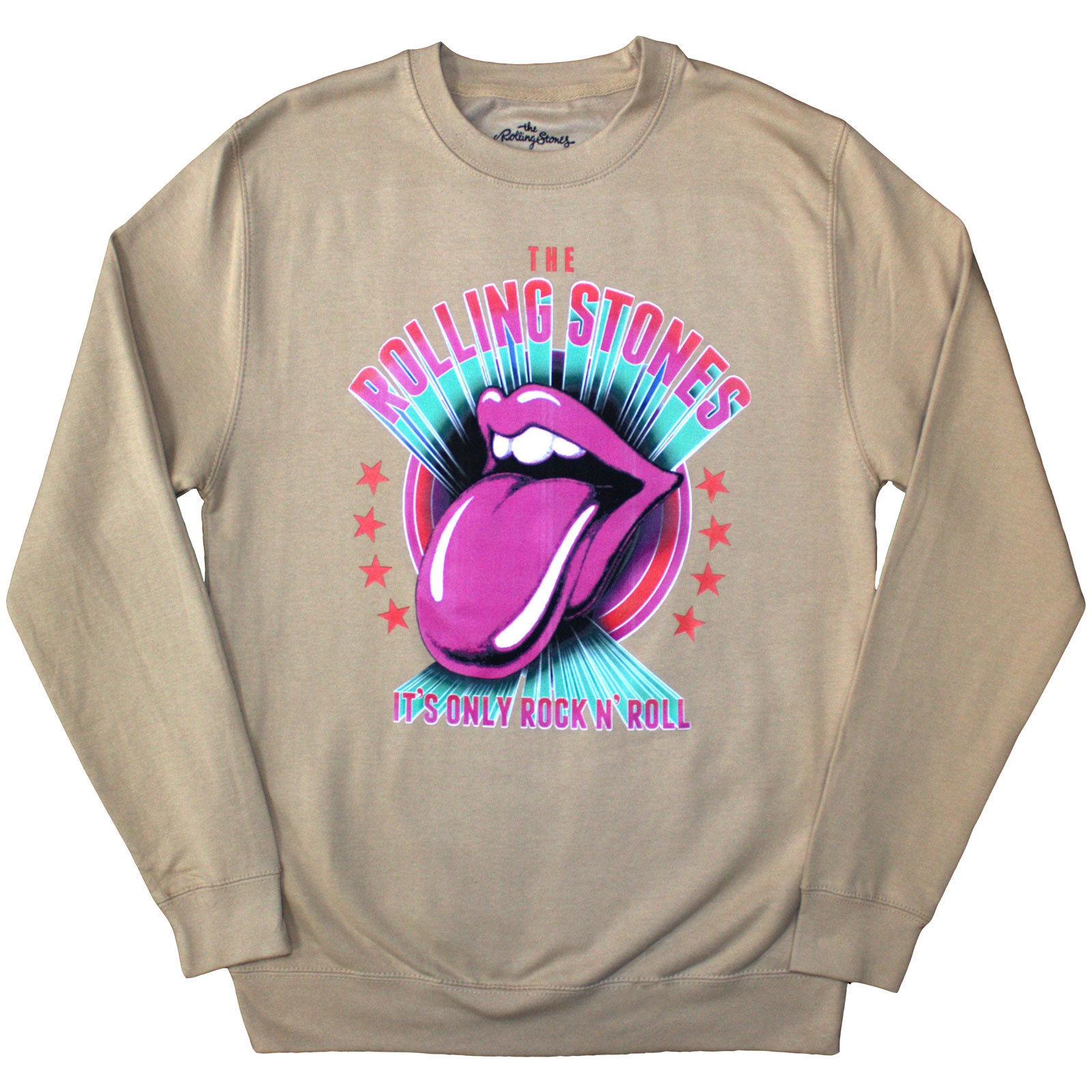 Crewneck The Rolling Stones - It's Only R 'n R, Unisex,Natural,XXL