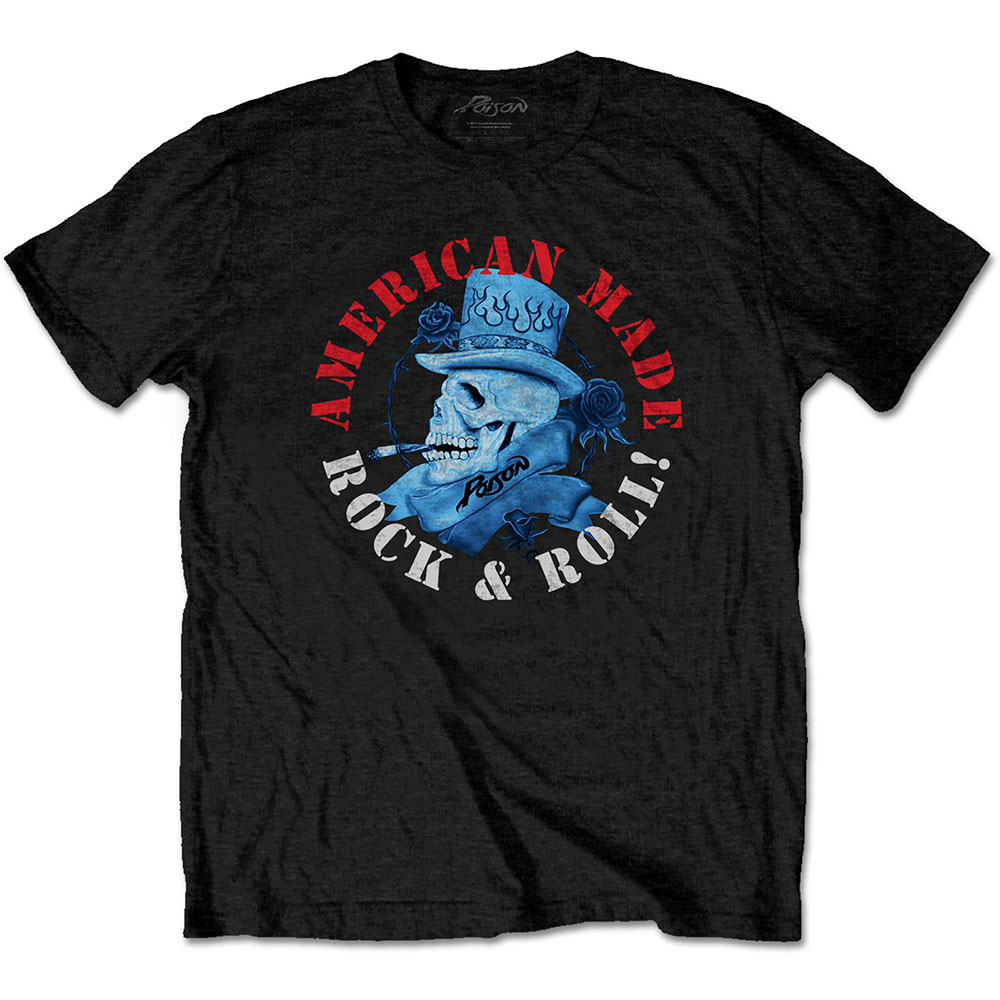 Tričko Poison - American Made, Unisex,Čierna,XXL