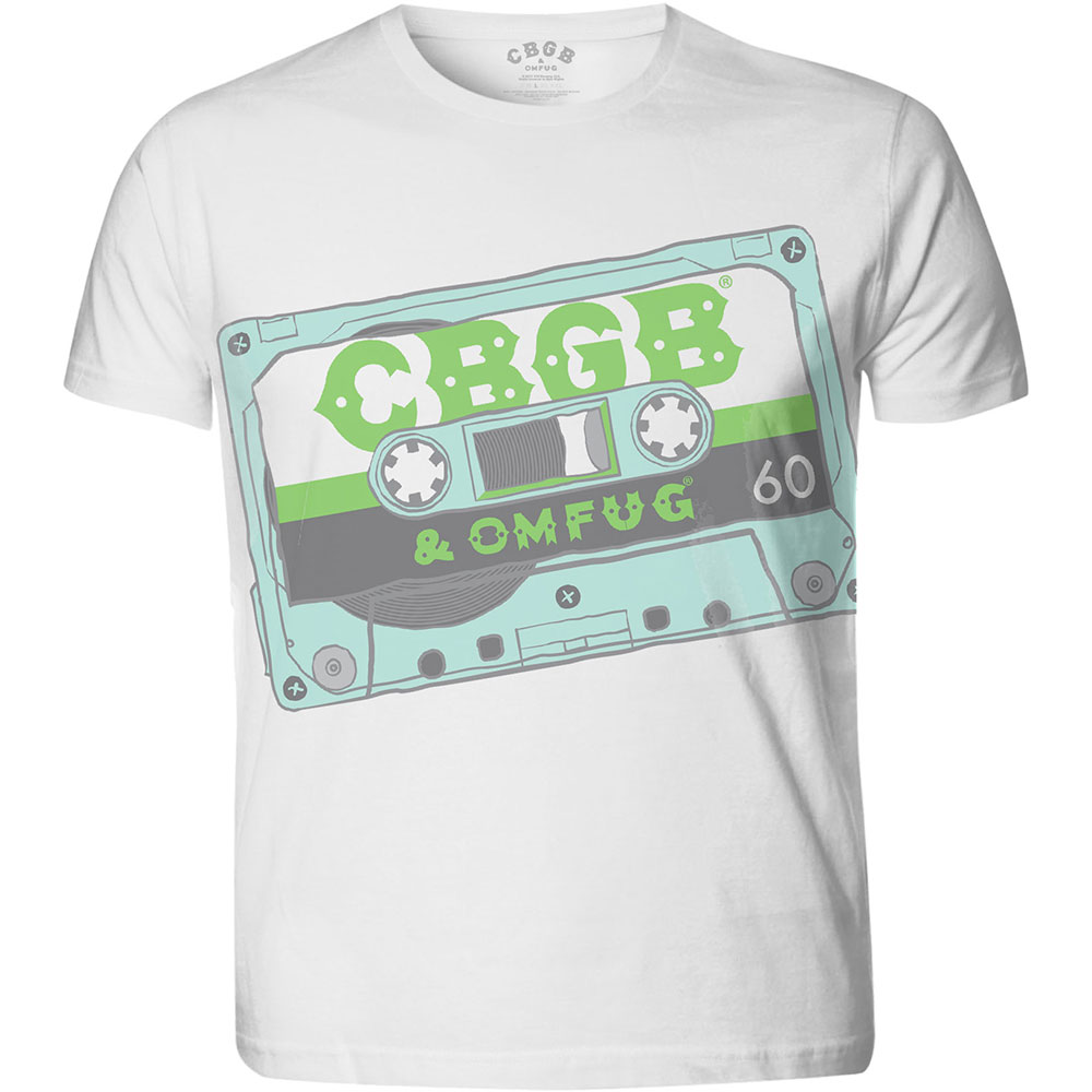 Tričko CBGB - Tape, Unisex,Biela,XXL