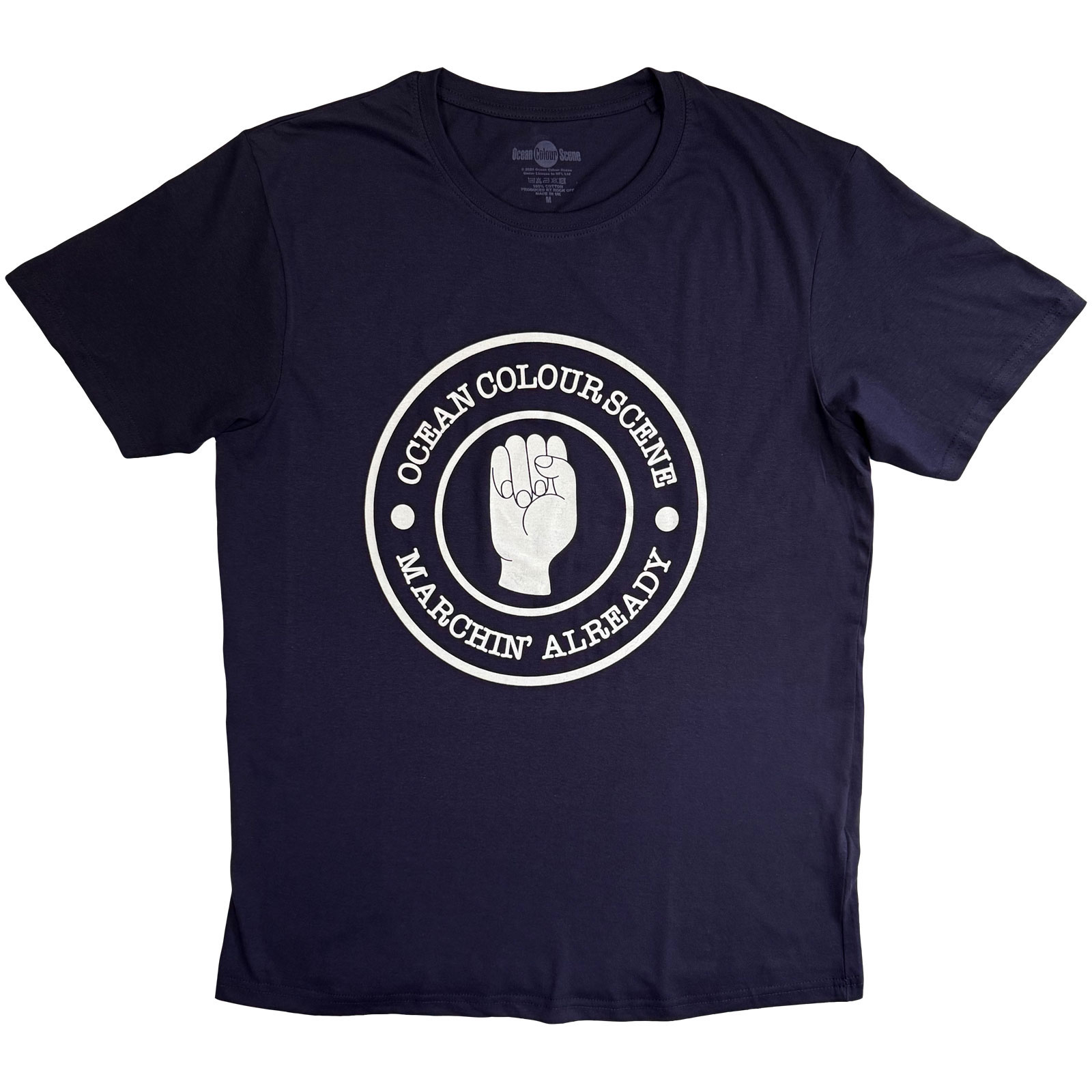 Tričko Ocean Colour Scene - Marchin' Fist, Unisex,Modrá,XXL