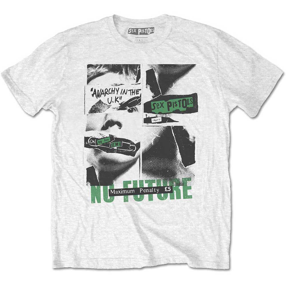 Tričko Sex Pistols - No Future, Unisex,Biela,XXL