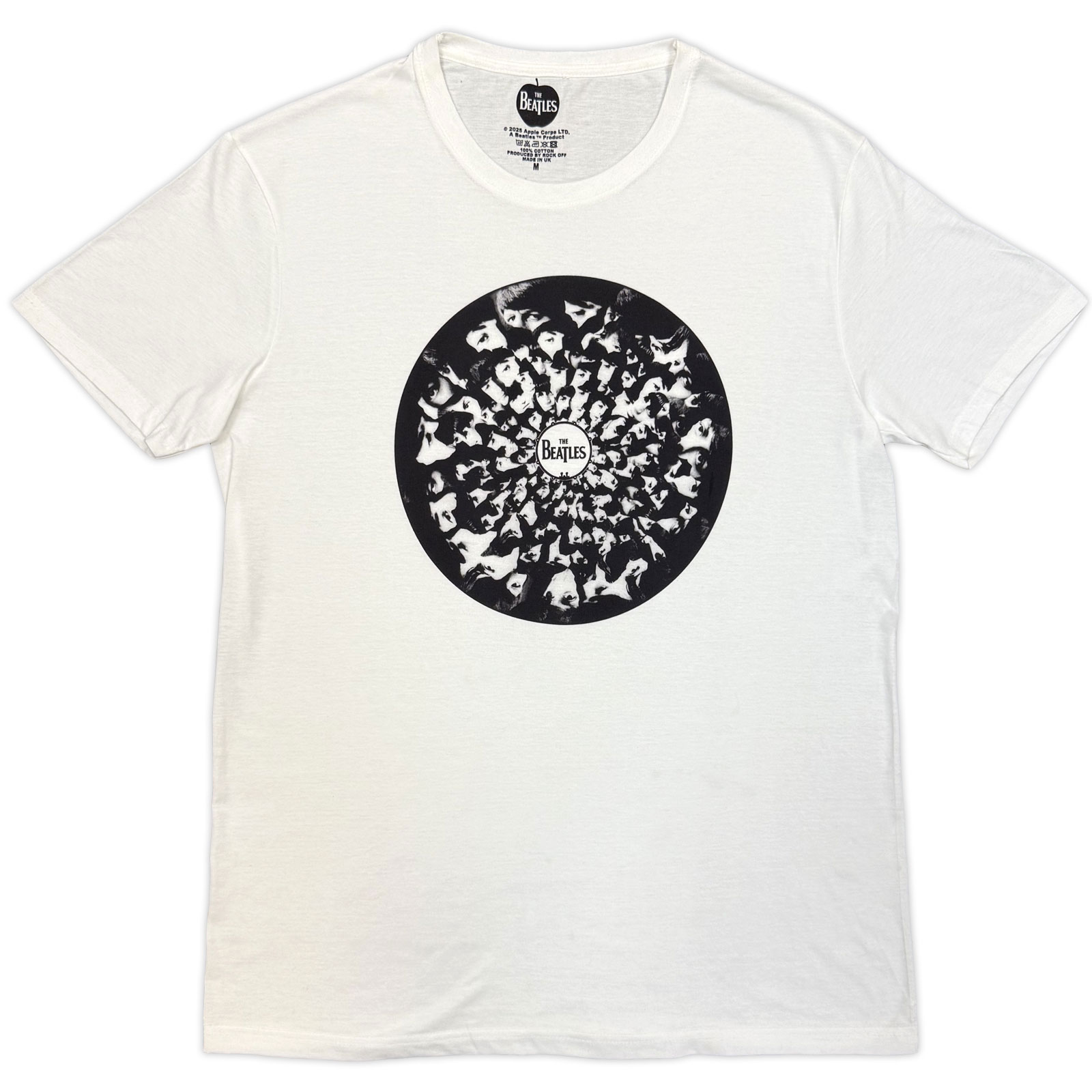 Tričko The Beatles - Revolver Faces, Unisex,Biela,XXL