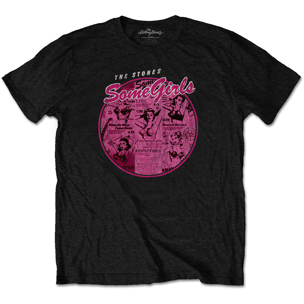 Tričko The Rolling Stones - Some Girls Circle V.2., Unisex,Čierna,XXL
