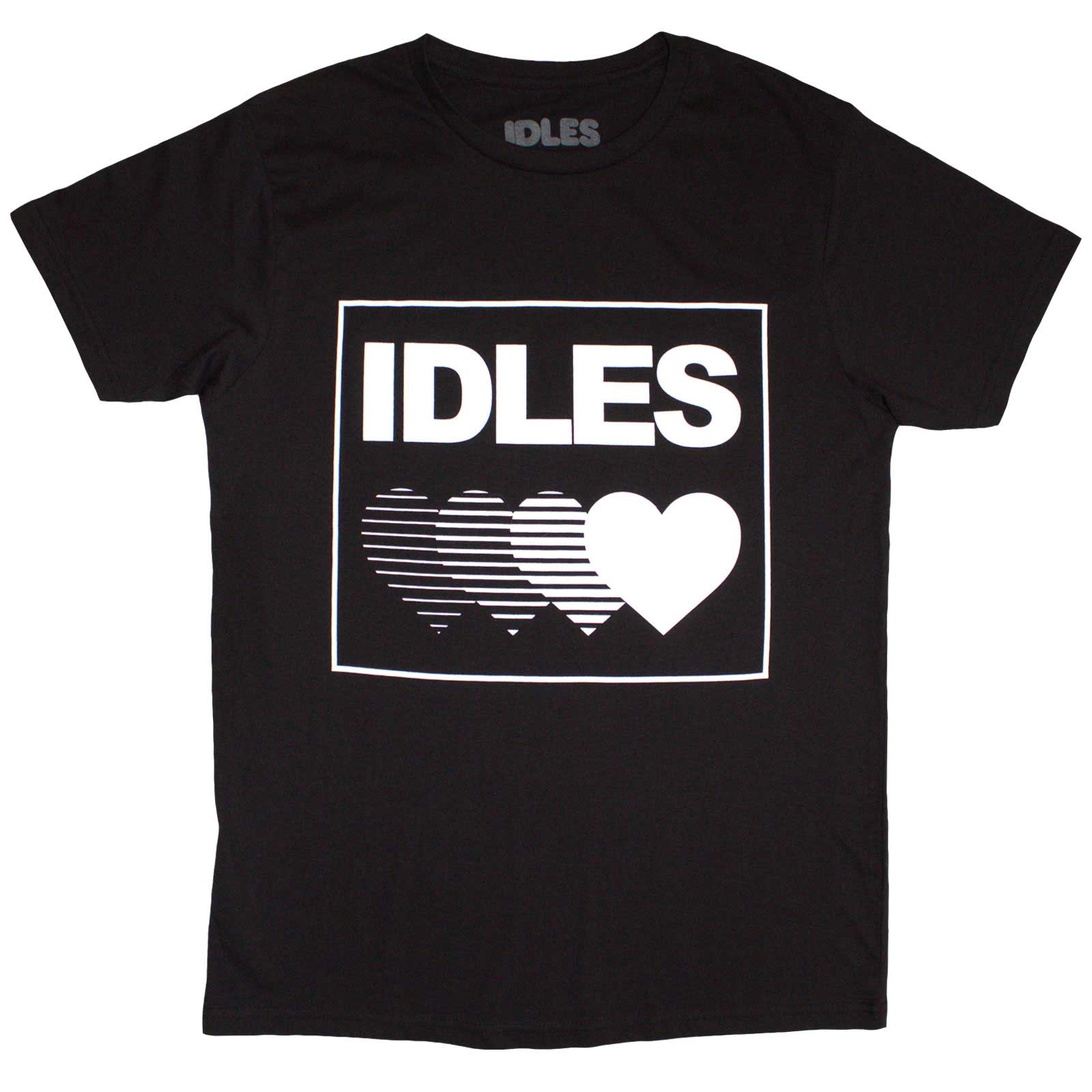 Tričko IDLES - Gradient Heart, Unisex,Čierna,XXL