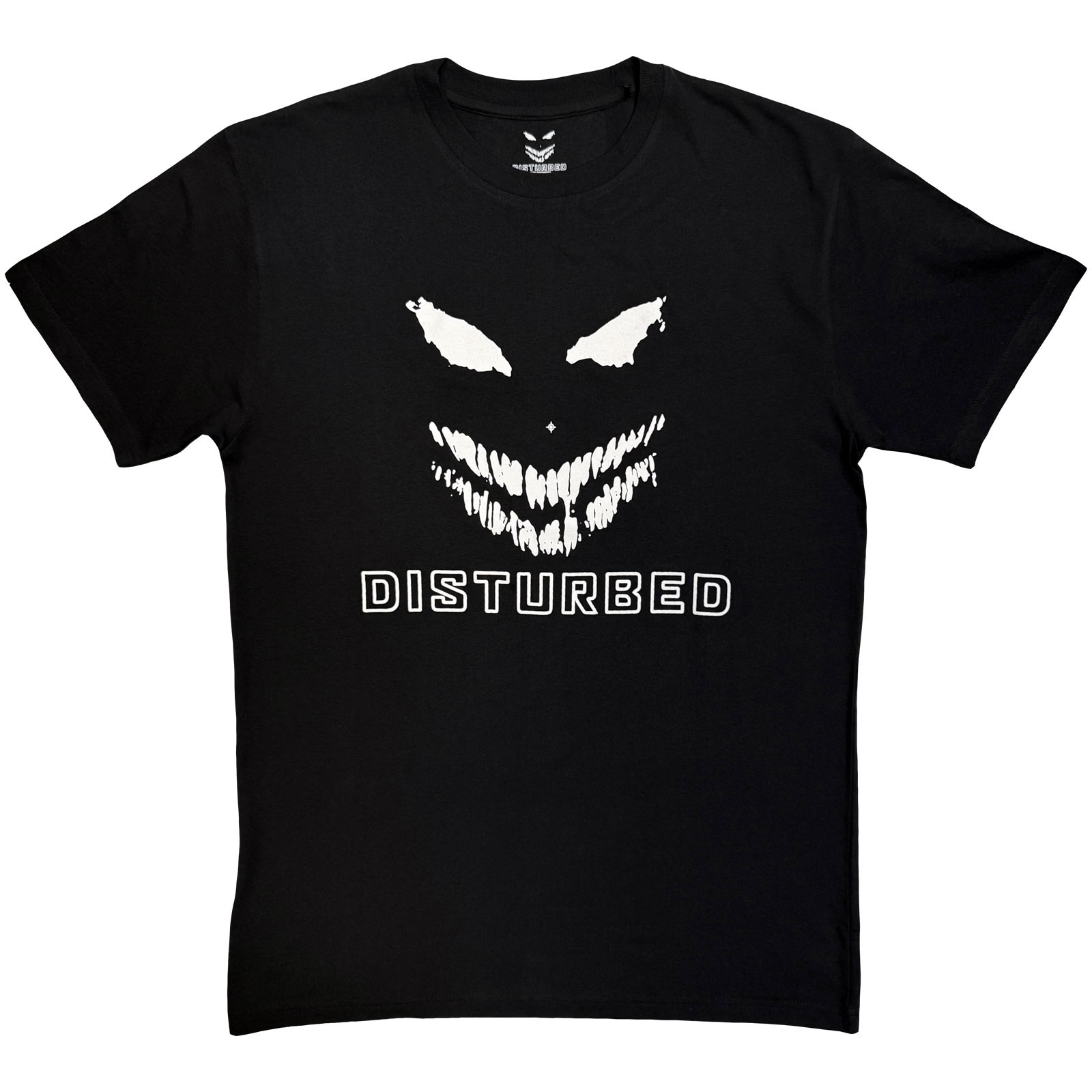 Tričko DISTURBED - Logo Mono, Unisex,Čierna,XXL
