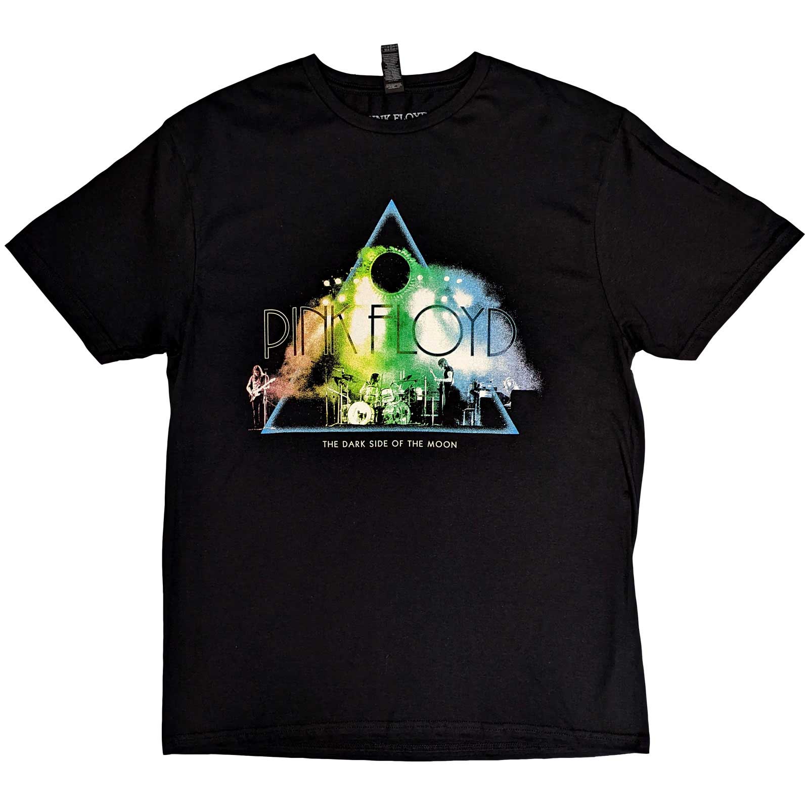 Tričko Pink Floyd - Live Band Rainbow Tone, Unisex,Čierna,S