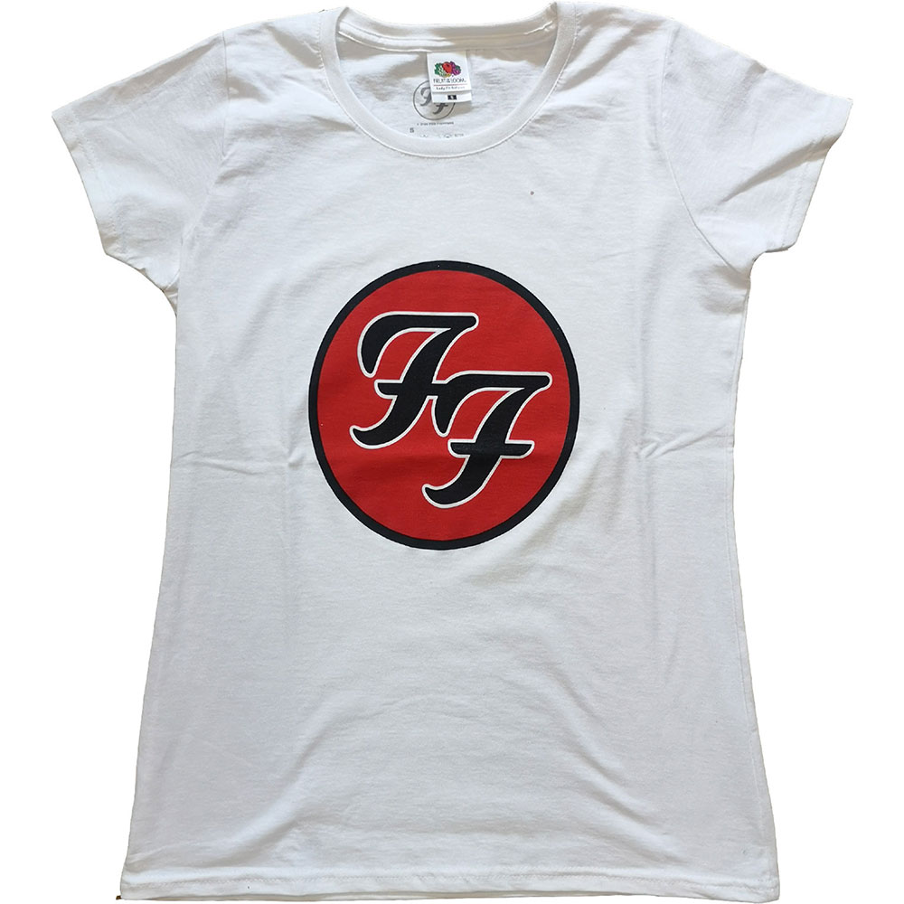 Tričko Foo Fighters - FF Logo, Žena,Biela,XXL