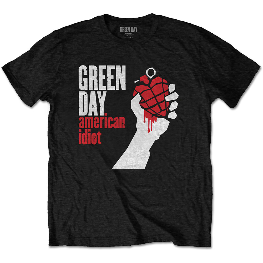 Tričko Green Day - American Idiot, Unisex,Čierna,5XL
