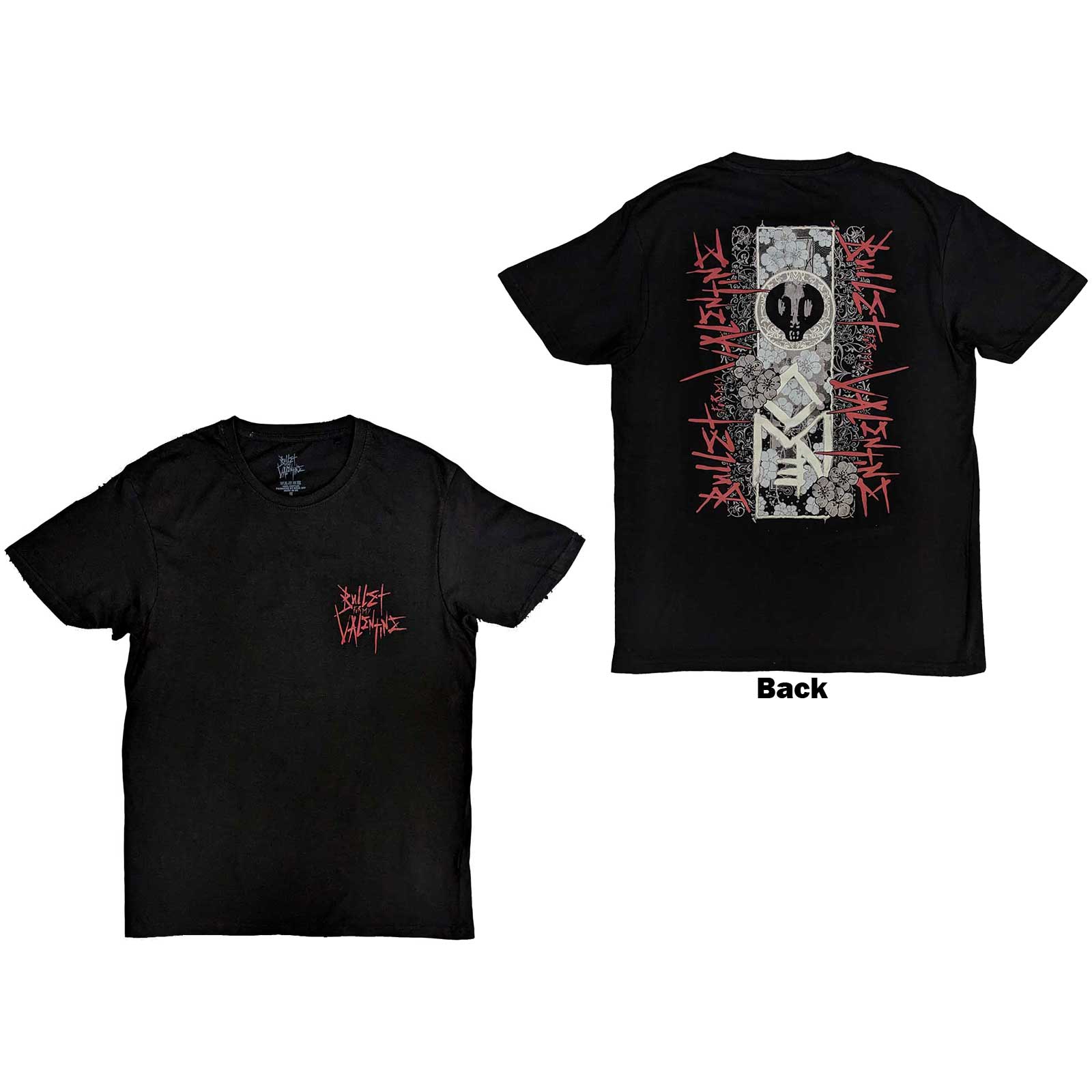 Tričko Bullet for My Valentine - Floral Omen, Unisex,Čierna,XXL