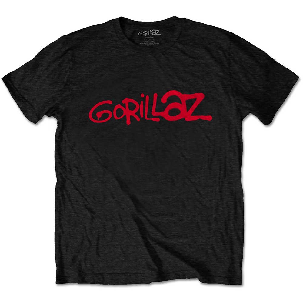 Tričko Gorillaz - Logo, Unisex,Čierna,XXL