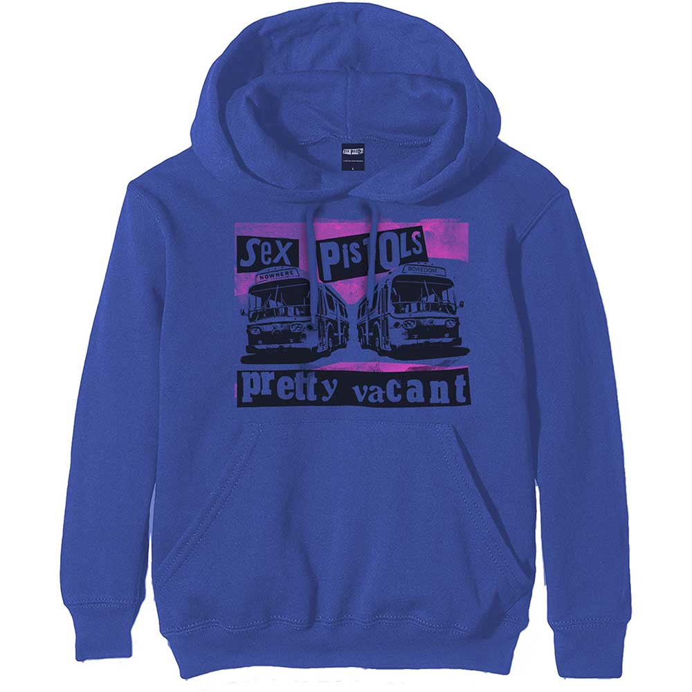 Mikina Sex Pistols - Pretty Vacant Coaches, Unisex,Modrá,M