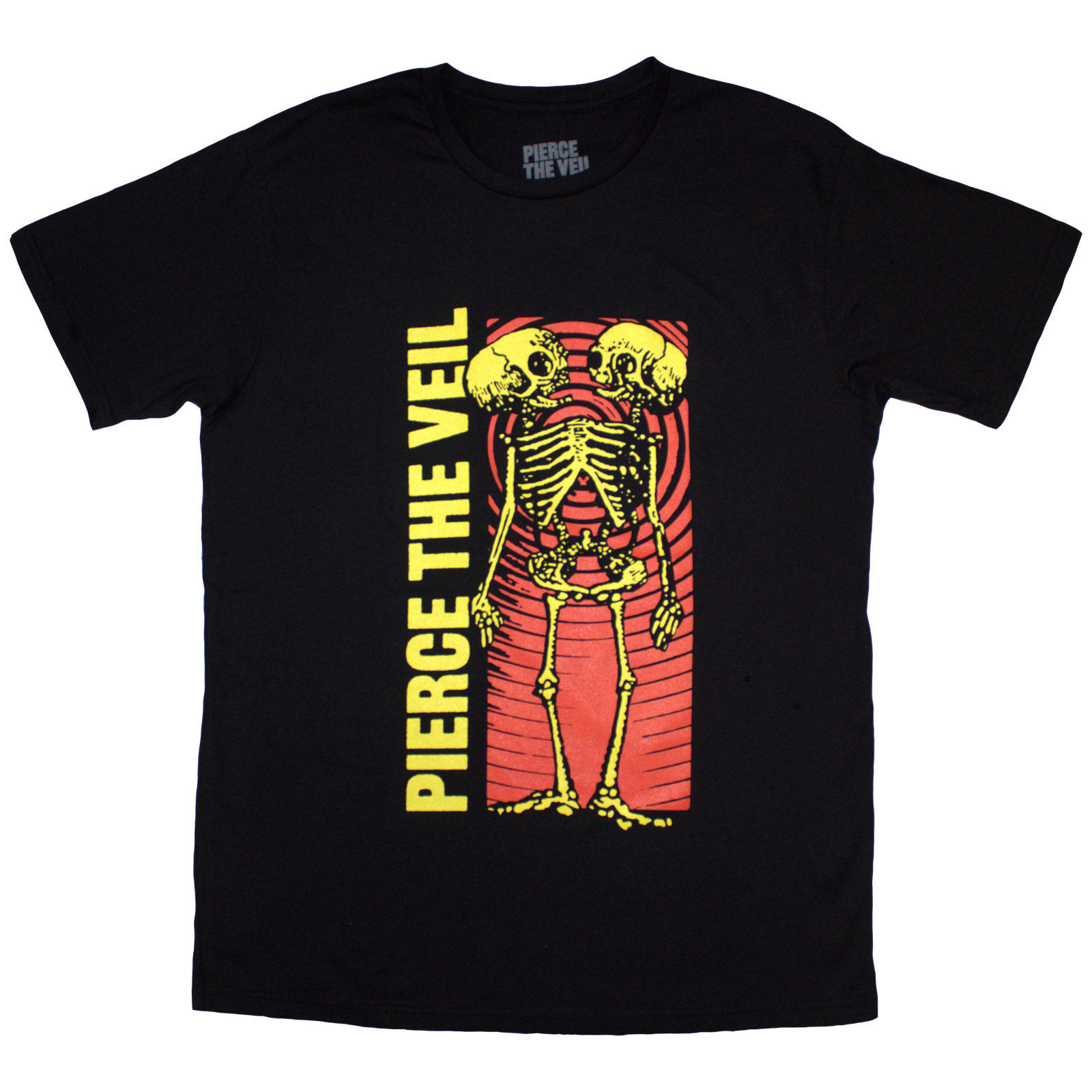 Tričko Pierce the Veil - Wavy Skeleton, Unisex,Čierna,XXL