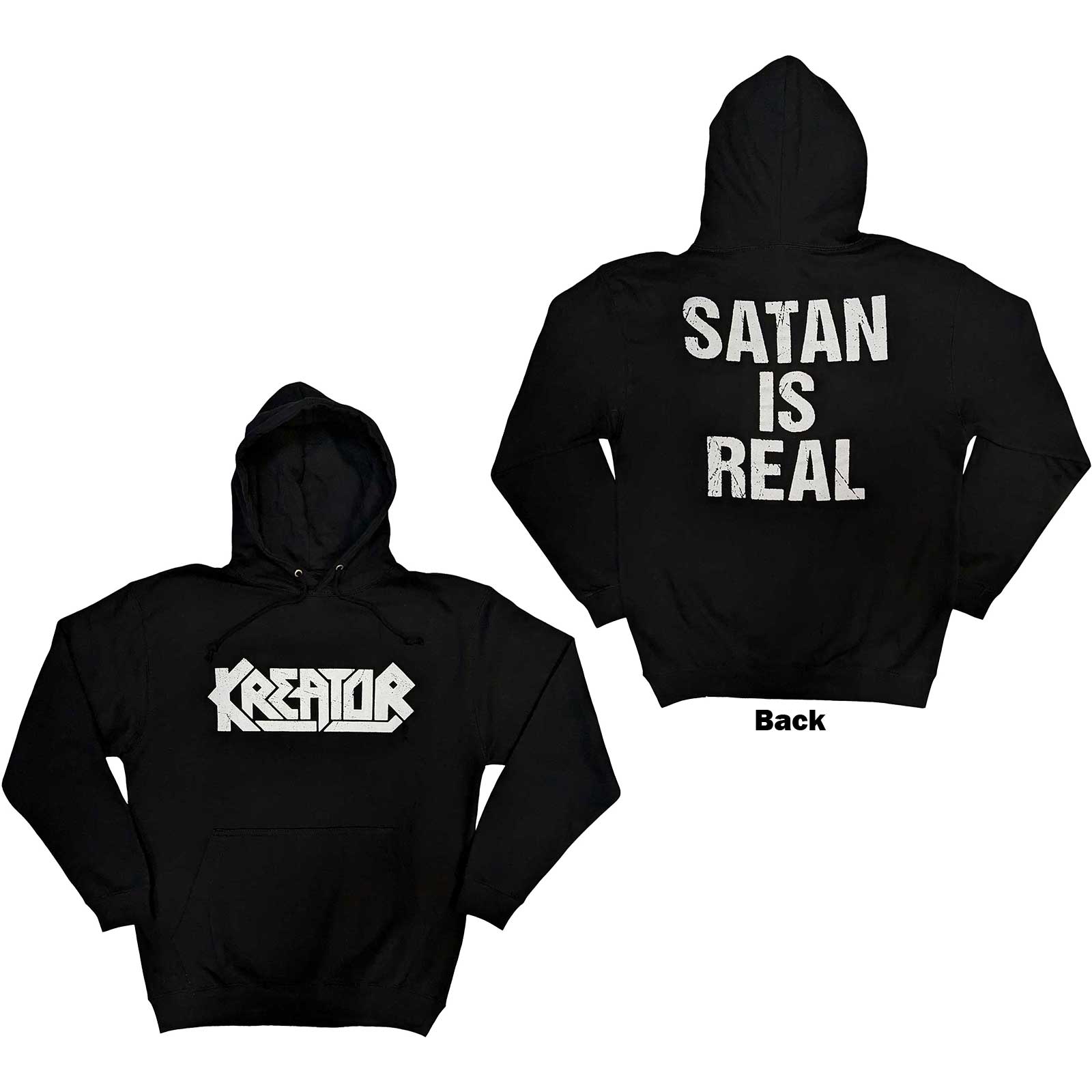 Mikina Kreator - Satan Is Real, Unisex,Čierna,S